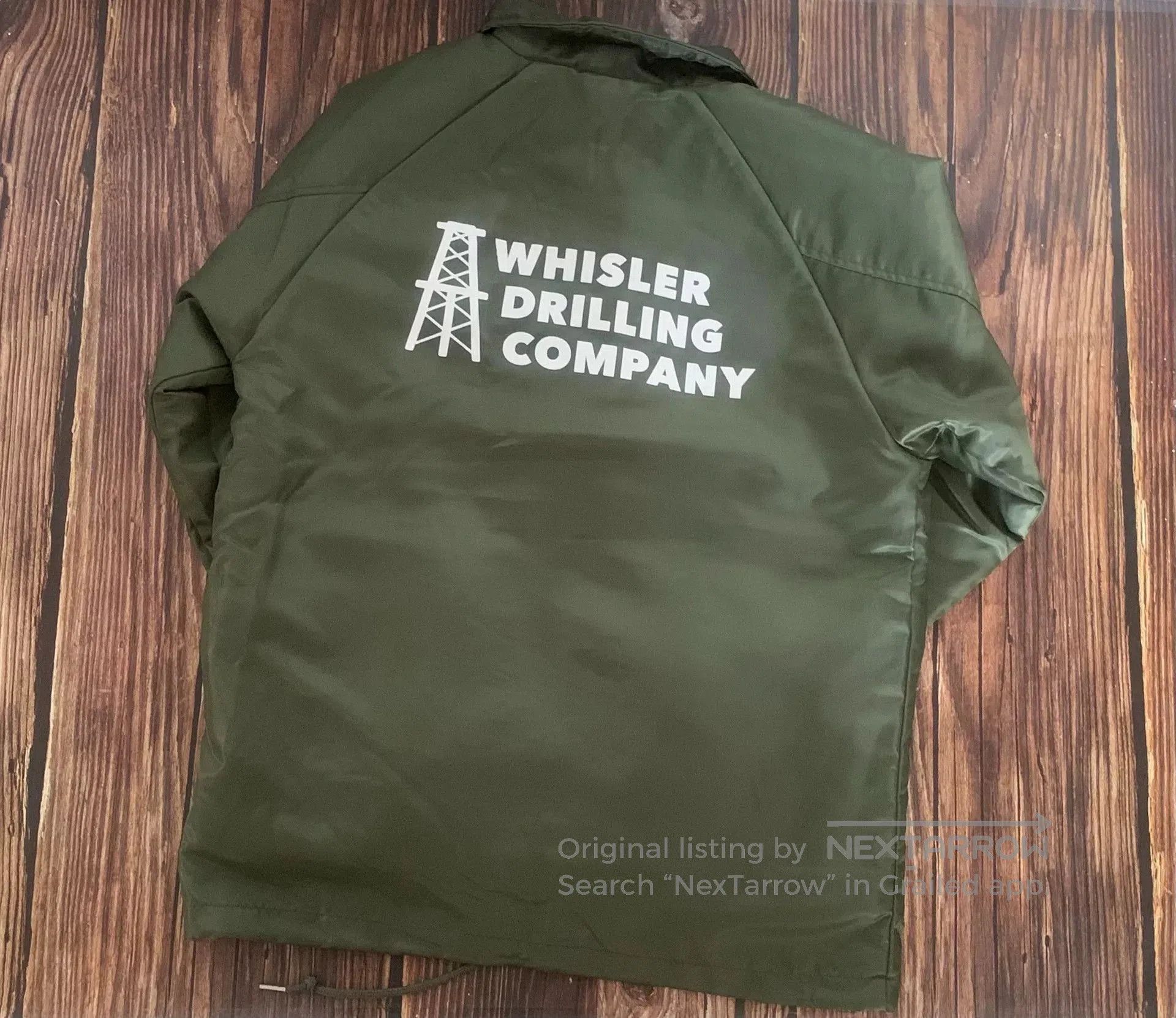 Pherrow's olive green coach jacket with logo. Size US M / EU 48-50 / 2 - 3 Thumbnail