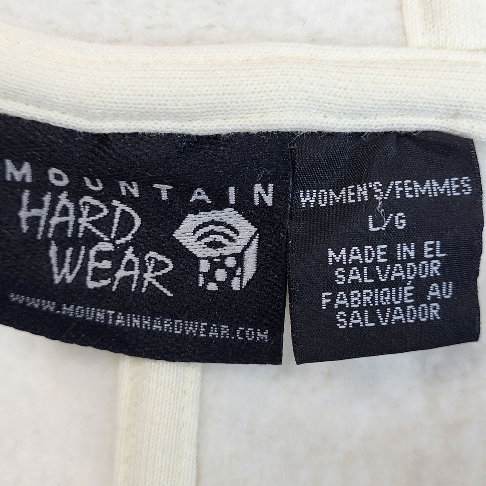 Mountain Hardwear Mountain Hardwear Full Zip Hoodie Womens Large Graphic Cream Size L / US 10 / IT 46 - 6 Thumbnail