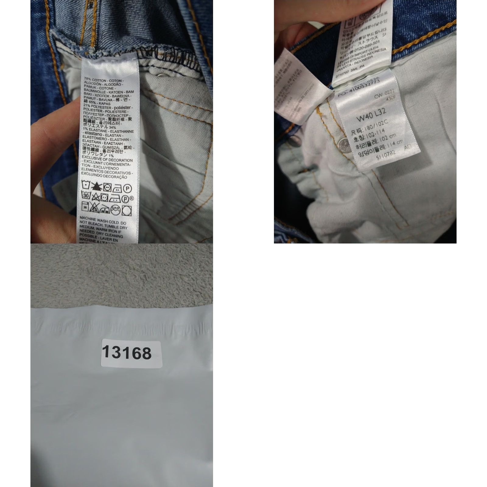 Levi's Levi's 541 Jeans Mens 40x32 Blue Denim Athletic Taper Stretch Medium Wash Jeans Mens Regular 40 Blue Denim 5-Pocket Size US 40 / EU 56 - 8 Thumbnail
