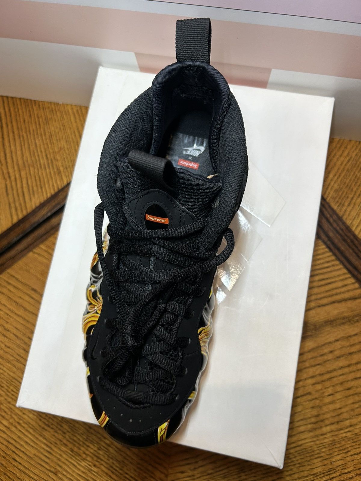 Nike × Supreme Size 9 - Supreme x Nike Air Foamposite One SP Black 2014 Size US 9 / EU 42 - 2 Thumbnail
