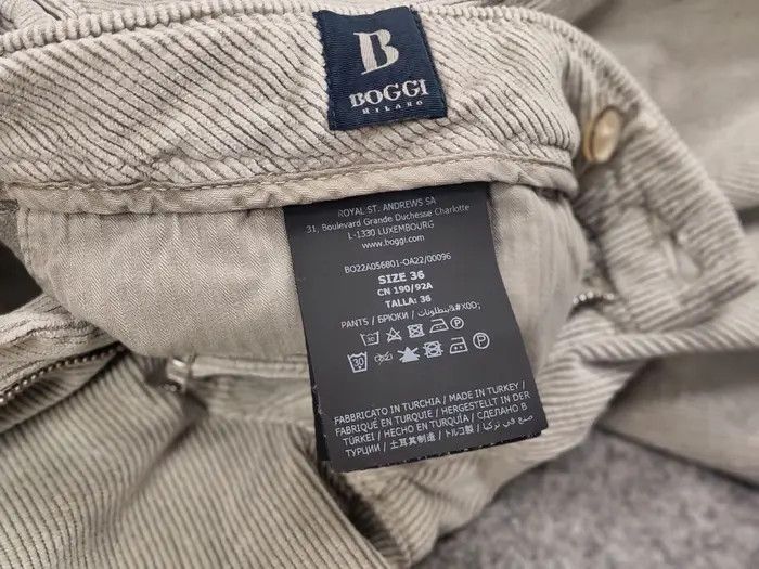 Boggi Boggi Milano Design Classic Corduroy Ankle Trouser Pants Size US 36 / EU 52 - 9 Thumbnail