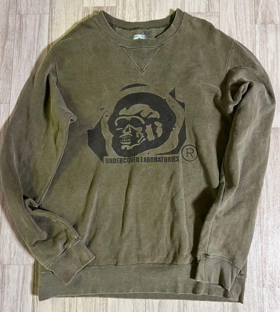 Undercover Undercover Skull Print Sweatshirt - Khaki - Size M Size US M / EU 48-50 / 2 - 1 Thumbnail