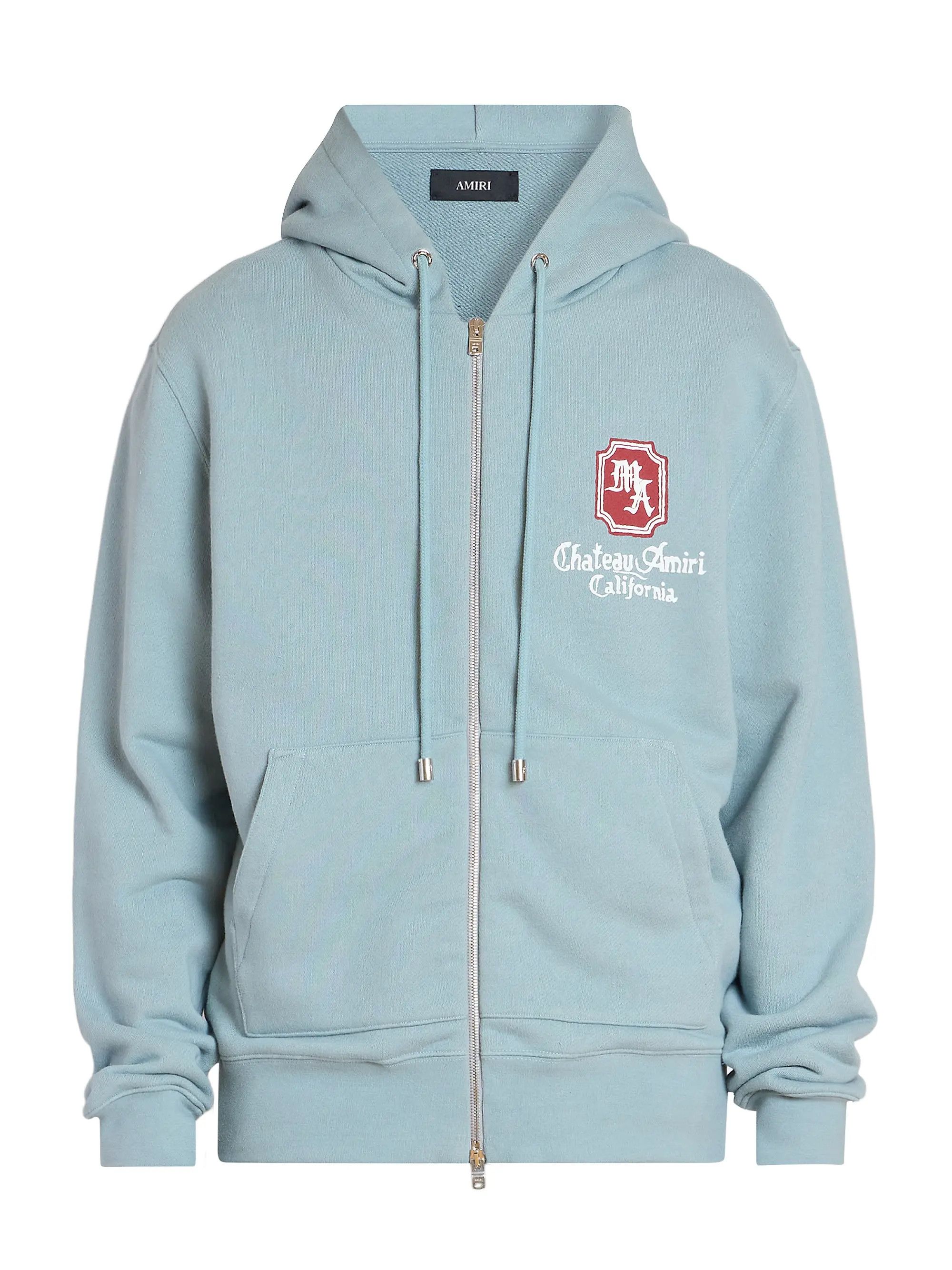 Amiri os11x0526 MA Chateau Full-Zip Hoodie in Blue Size US M / EU 48-50 / 2 - 1 Thumbnail