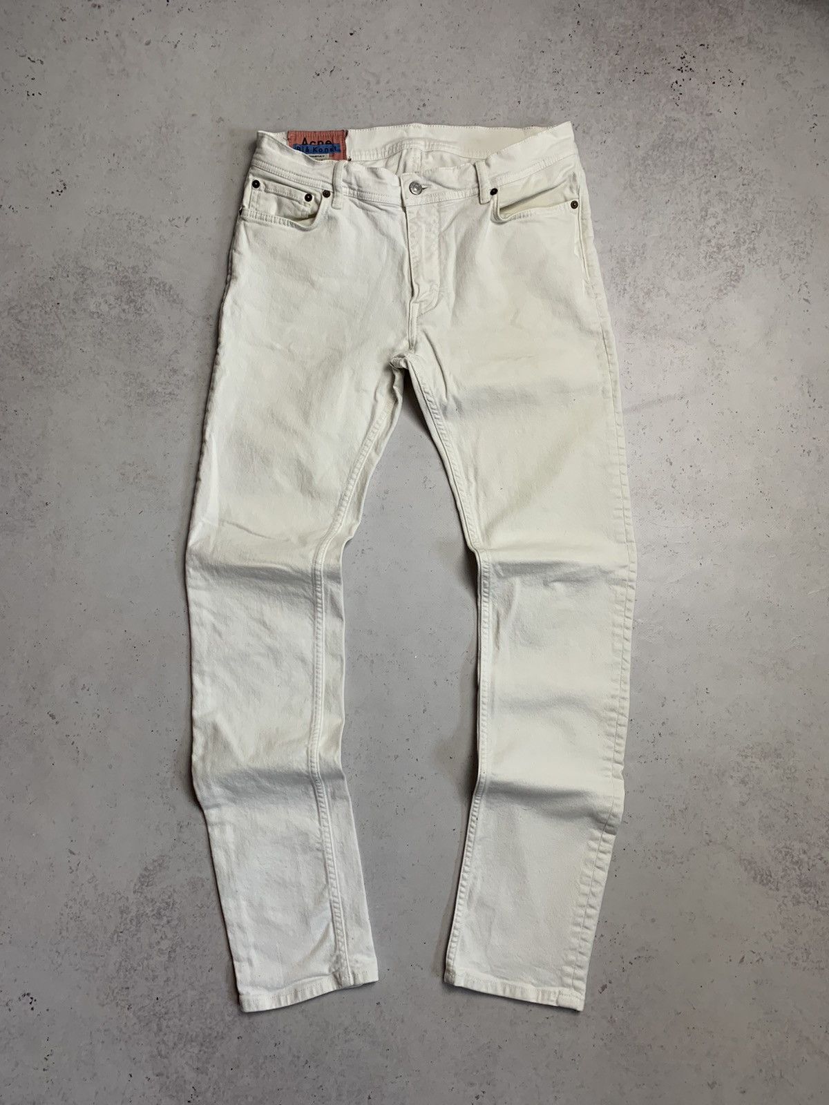 Acne Studios Acne Studious Blå Konst North White Pants 34x34 Size US 34 / EU 50 - 7 Thumbnail