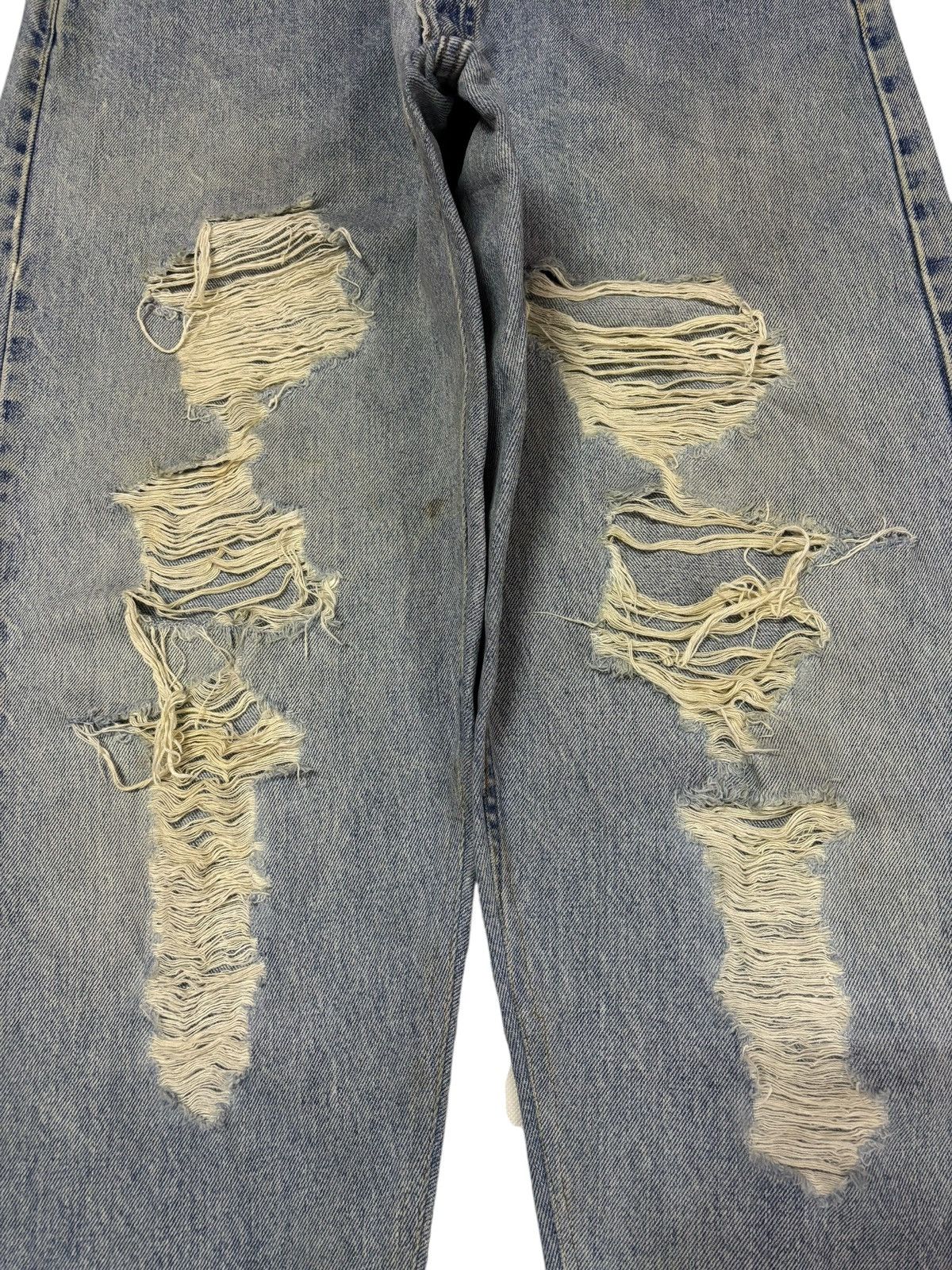 Levi's Vtg Levi’s 90s 505 Custom Grunge Destroyed Jeans Size US 34 / EU 50 - 3 Thumbnail