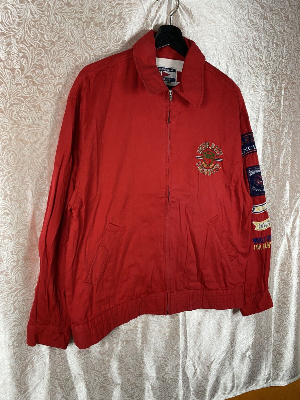 Japanese Brand Vintage Equatoriale Island Red Patch Jacket Union League Size US M / EU 48-50 / 2 - 5 Thumbnail