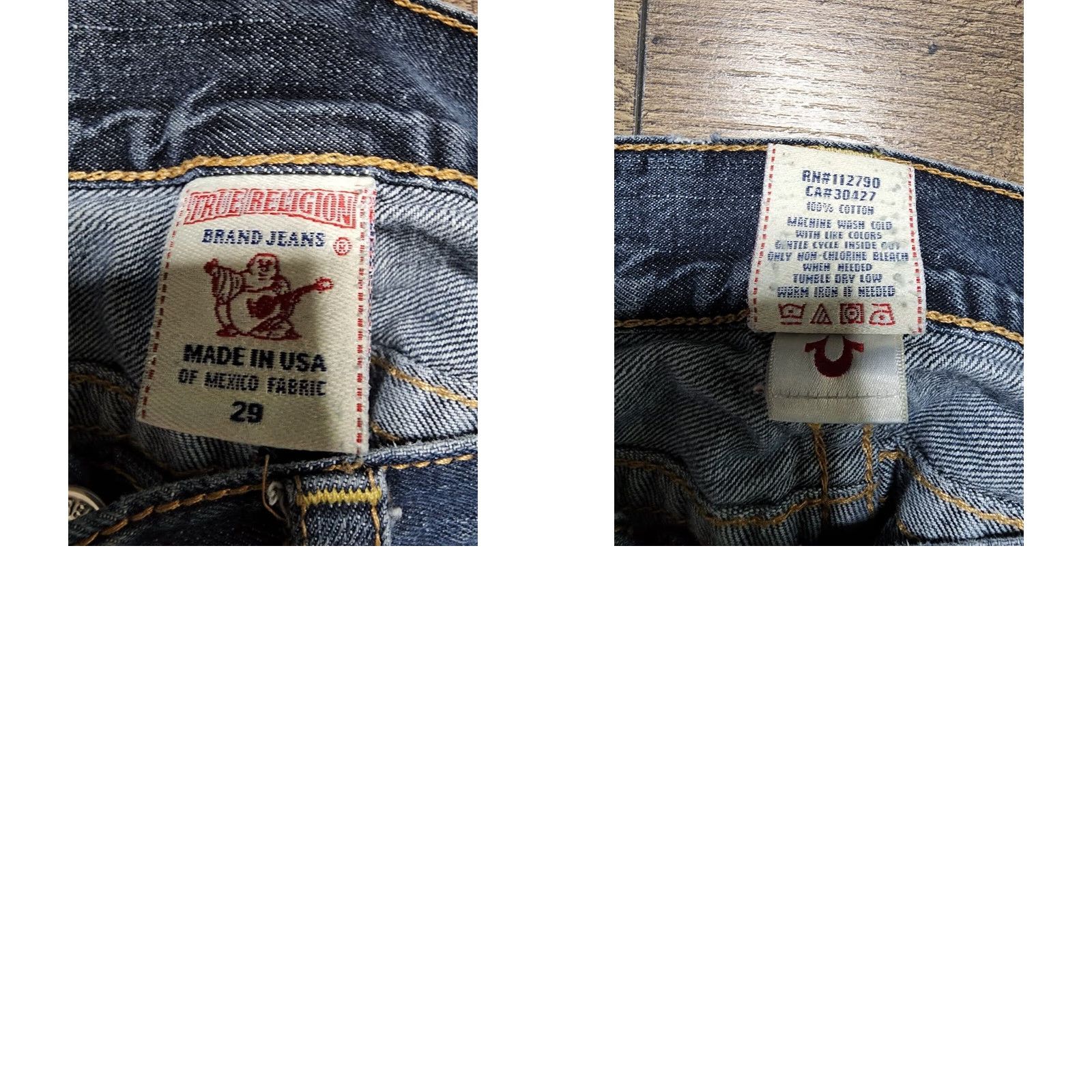 True Religion VINTAGE True Religion Ricky Jeans Women's Bootcut Jeans Size 29 Medium Wash Distressed Casual Size 29" - 8 Thumbnail