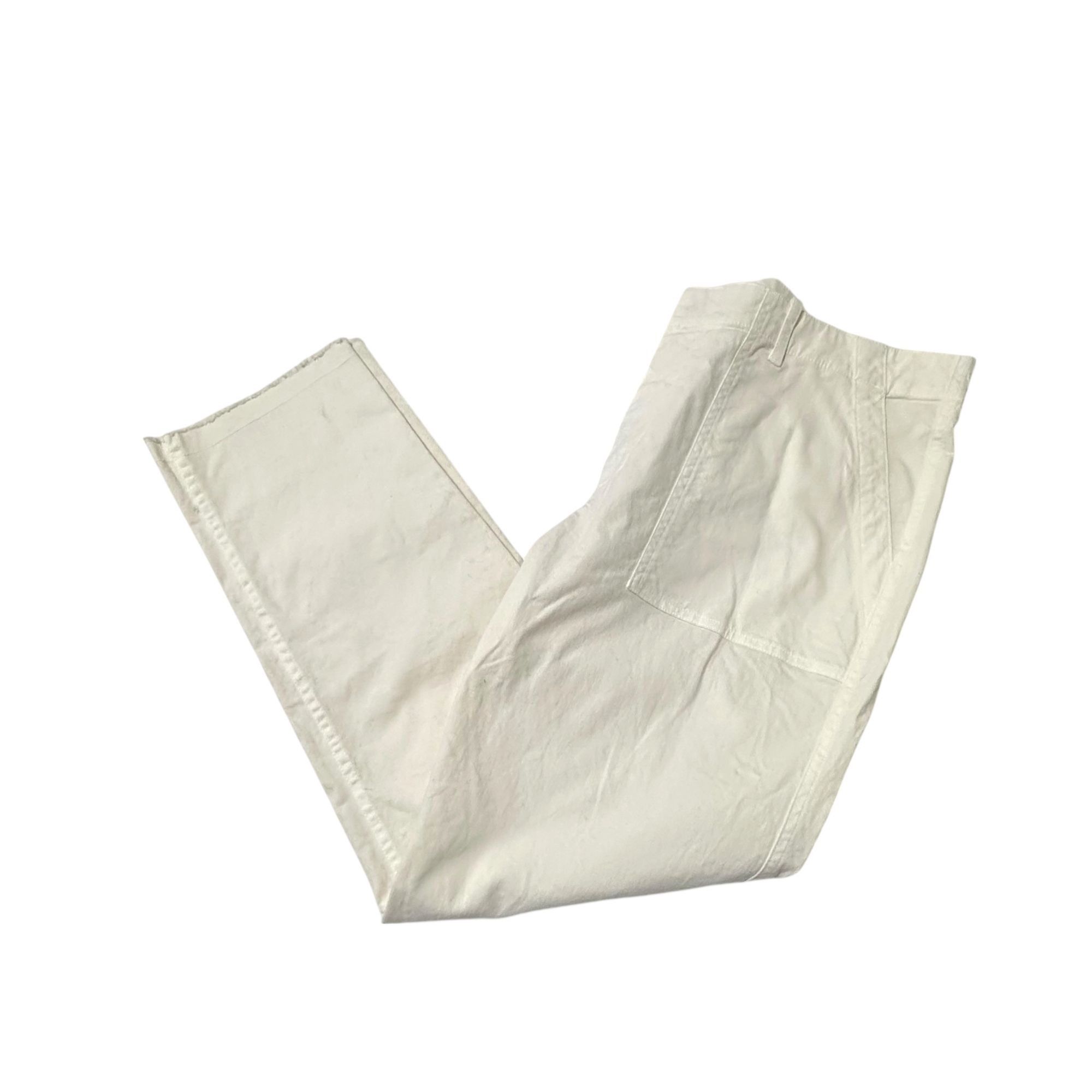 Nili Lotan Nili Lotan Jenna Pants in Eggshell, Size 12, NWT Size 34" / US 12 / IT 48 - 3 Thumbnail