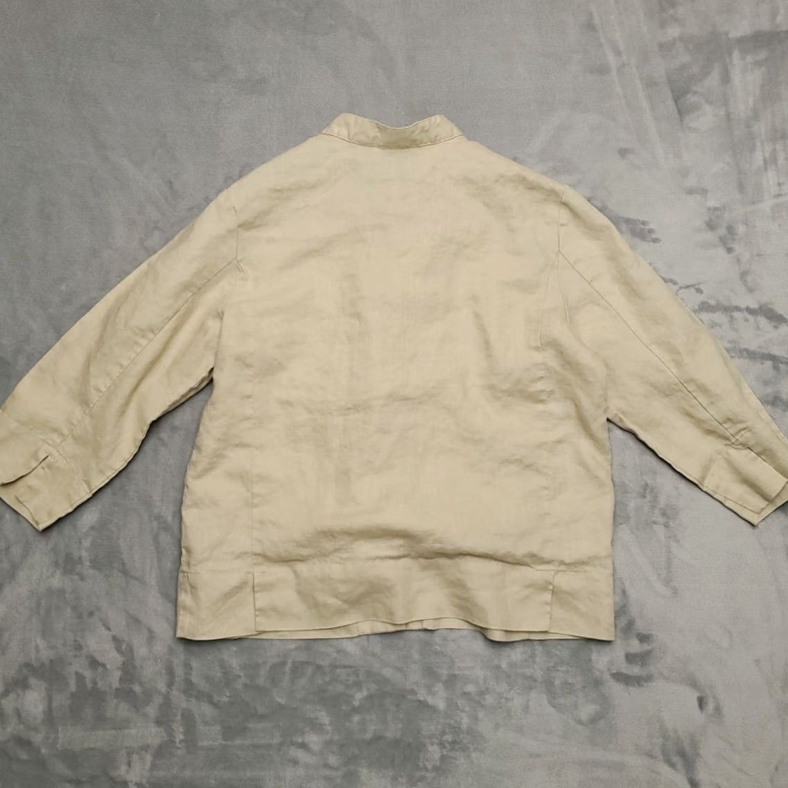 Vintage VINTAGE Westbound Shirt Womens 12 Beige 100% Linen Button-Up Collared 3/4 Sleeve Casual Top Size XL / US 12-14 / IT 48-50 - 5 Thumbnail