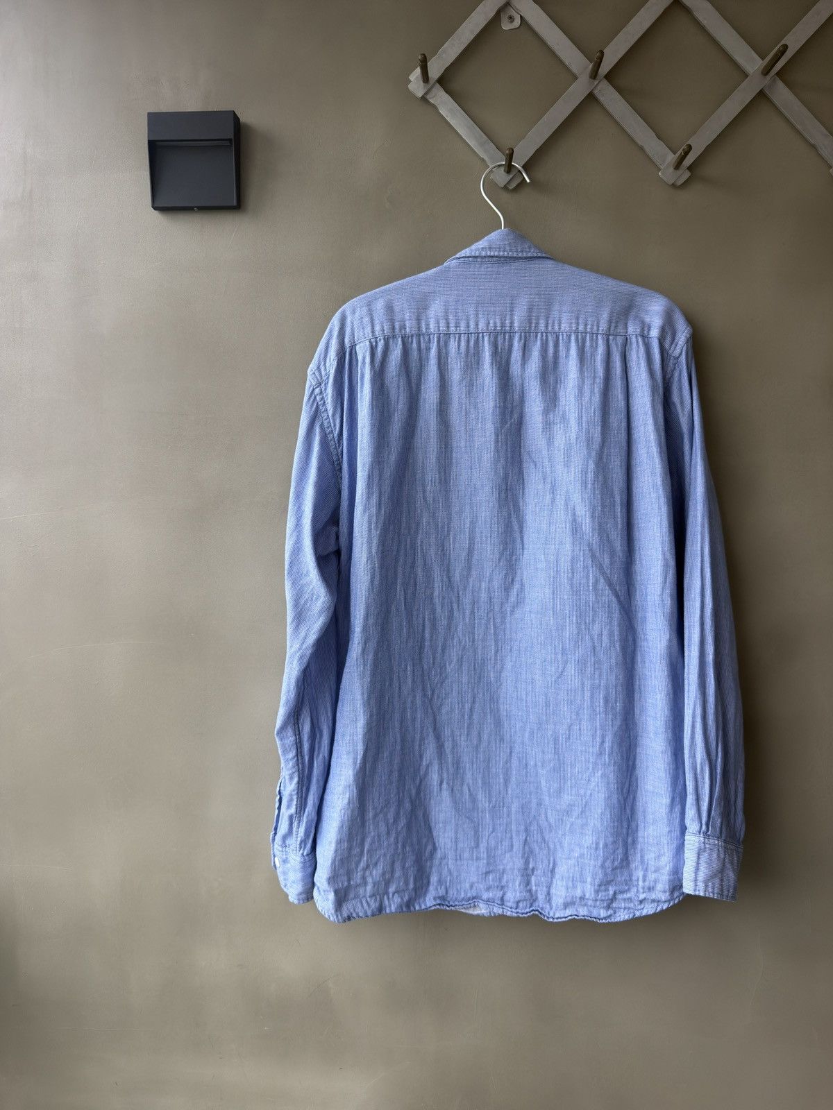 Muji MUJI Mens Double Gauze Long Sleeve Organic Cotton Shirt Size US L / EU 52-54 / 3 - 2 Thumbnail