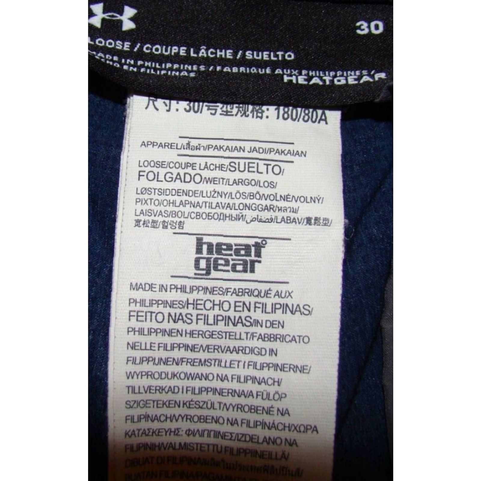 Under Armour VINTAGE? Wait: Under Armour Heatgear Mens Size 30 Loose Blue Chino Golf Shorts Size US 30 / EU 46 - 5 Thumbnail