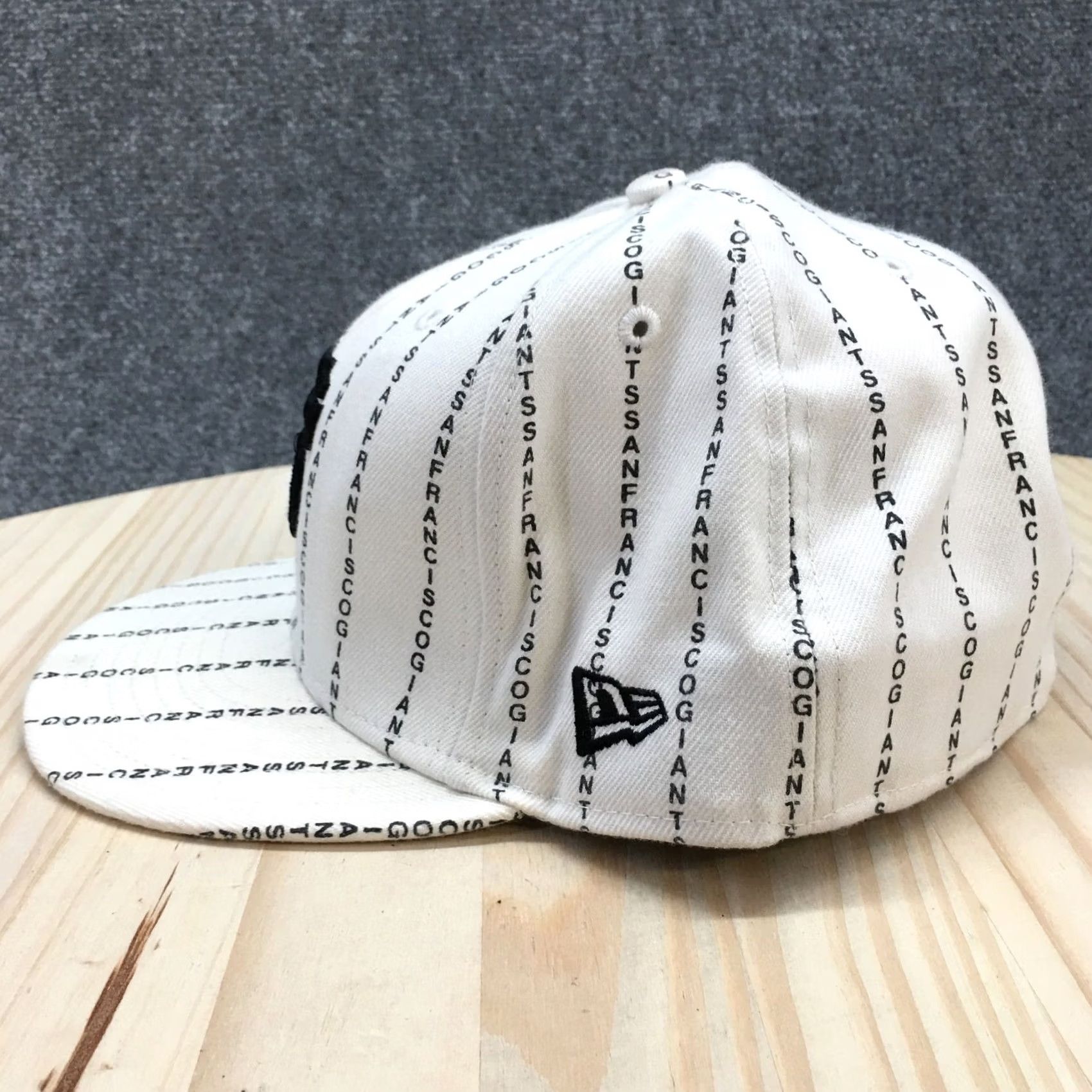 New Era New Era NFL San Francisco Fitted Cap Hat Mens 8 59Fifty White Black Logo Team Size ONE SIZE - 4 Thumbnail