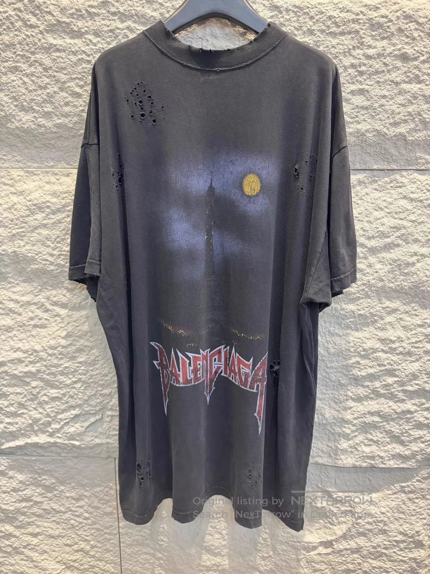 Balenciaga Distressed Graphic Short Sleeve Shirt. Size US M / EU 48-50 / 2 - 1 Thumbnail