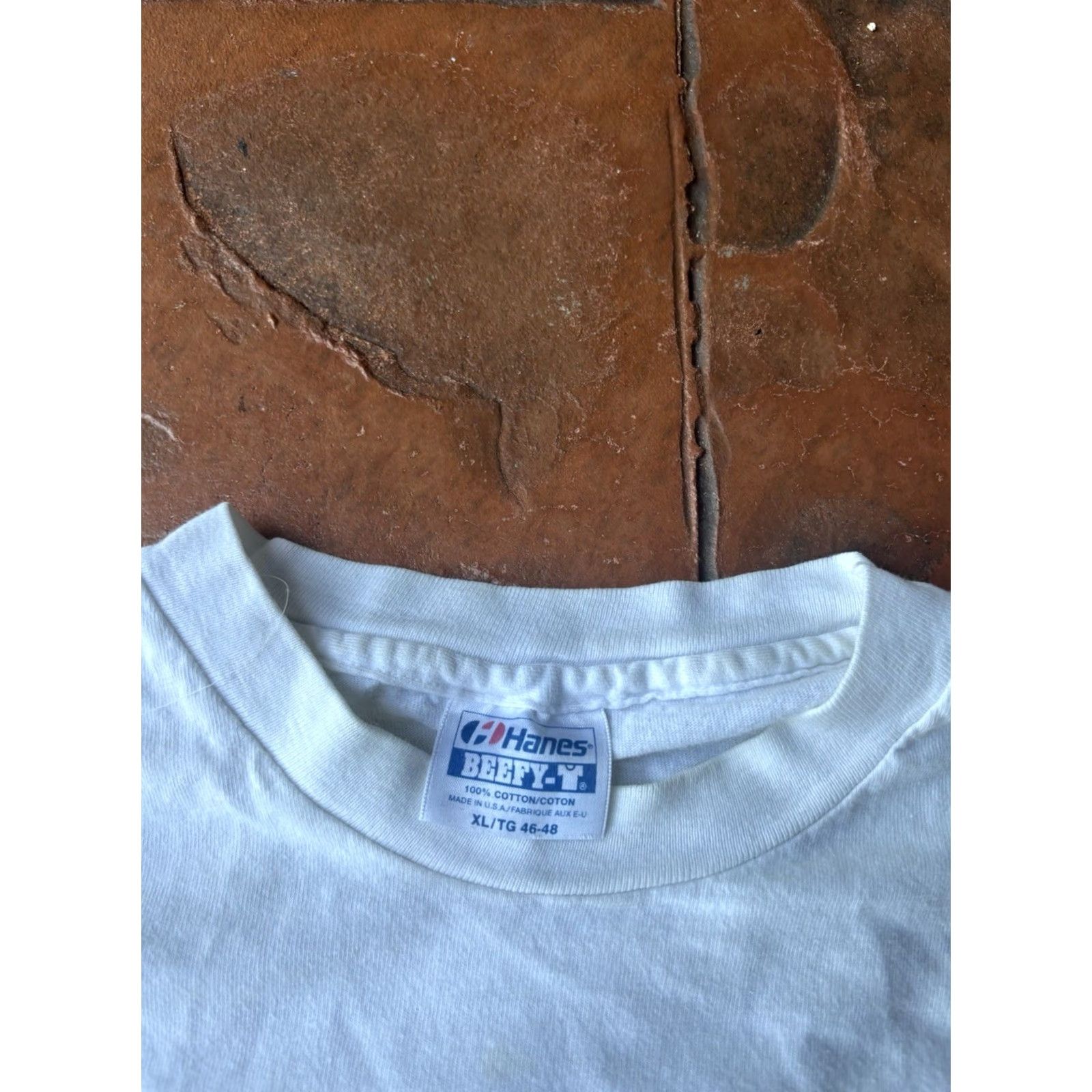 Hanes VINTAGE Hanes White Water Rafting T-Shirt XL Men Crew Neck Short Sleeve Nike? Size US XL / EU 56 / 4 - 2 Thumbnail