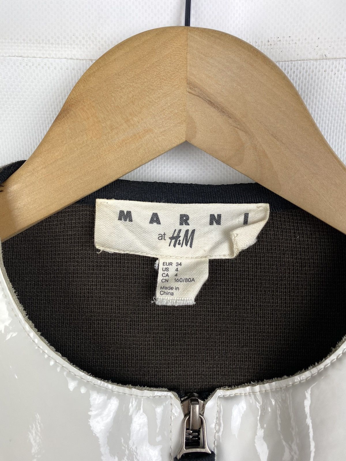 Marni Marni H&M ladies short sleeve patent leather full zip jacket Size S / US 4 / IT 40 - 12 Thumbnail