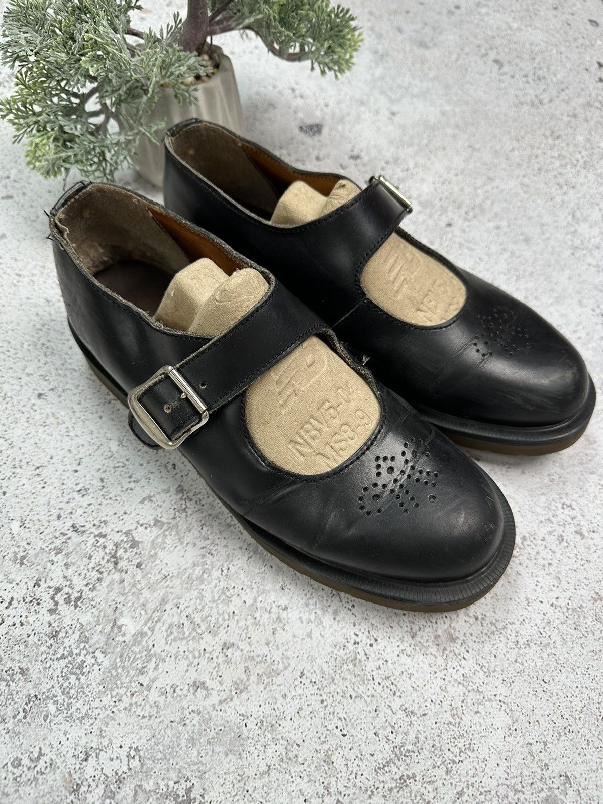 Dr. Martens × Vintage Vintage 90s Dr Martens Goth Chunky Platform Leather Mules 10 Size US 8 / EU 41 - 4 Thumbnail