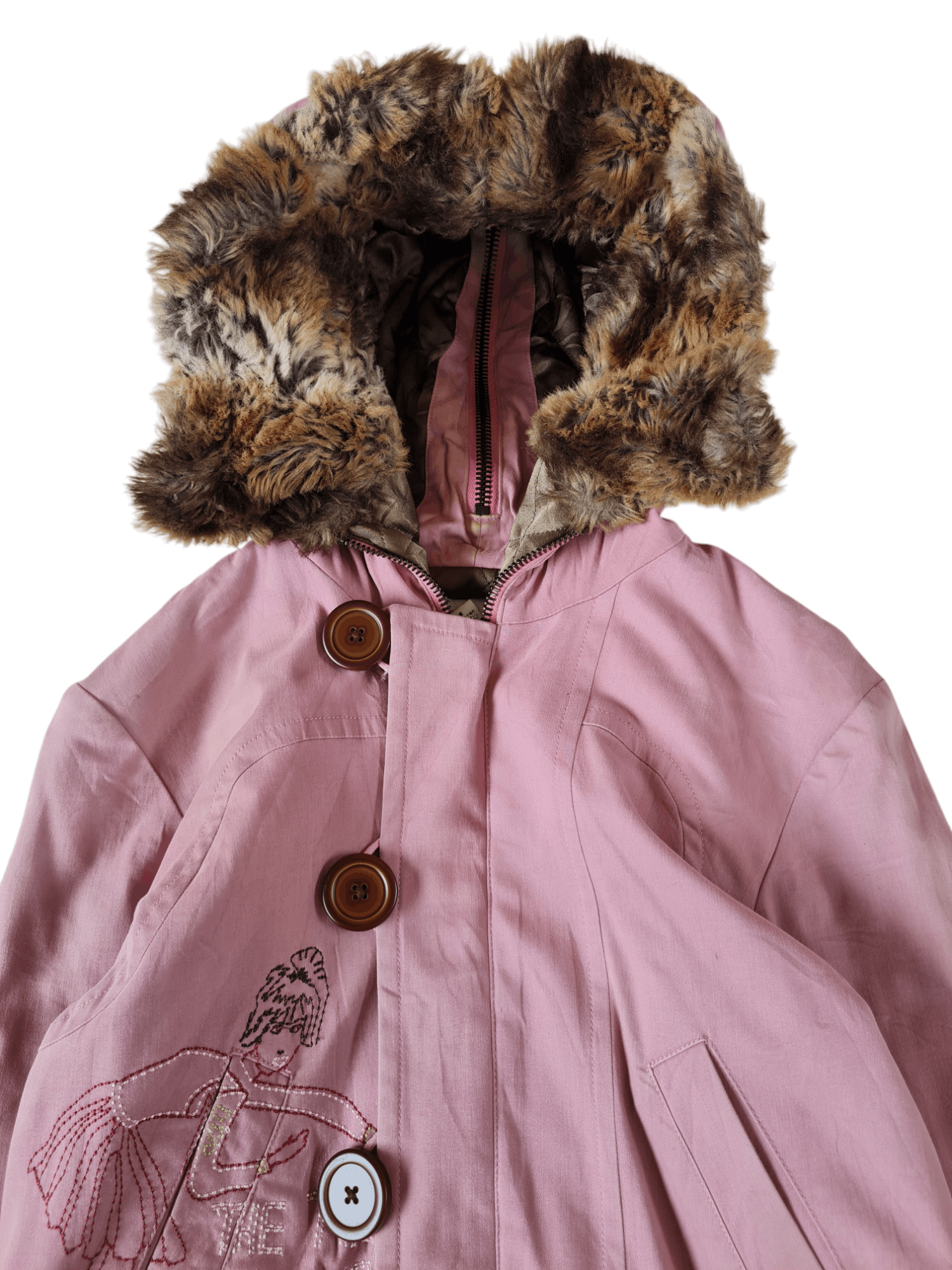 Christian Lacroix × Vintage Vtg Christian Lacroix Fur Jacket Riri Zip Size XS / US 0-2 / IT 36-38 - 3 Thumbnail