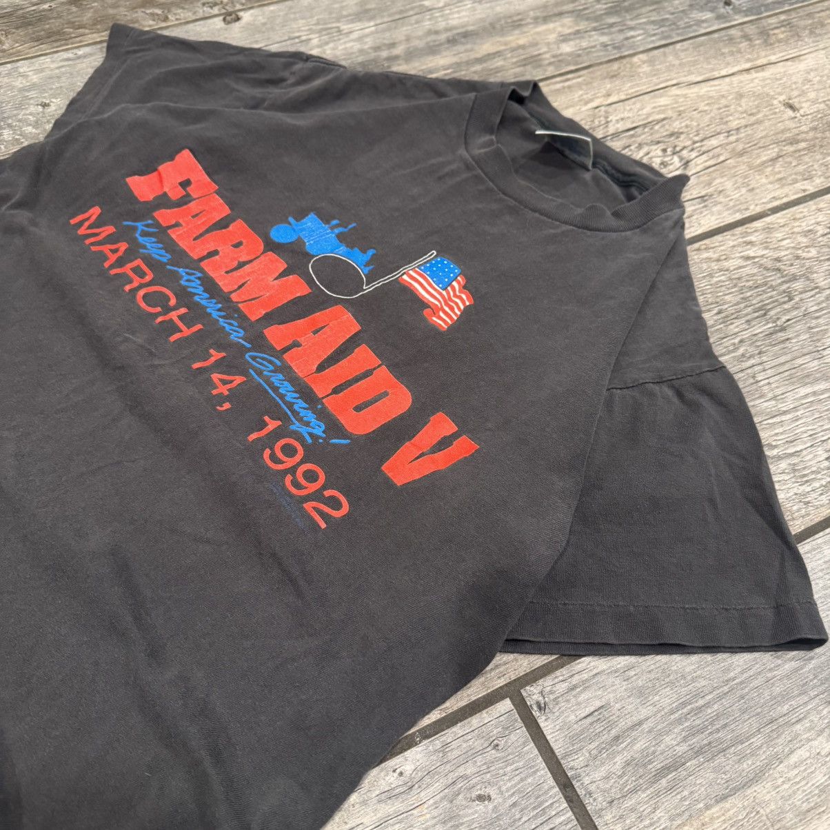 Band Tees Vtg 1992 Farm Aid V Concert Tee Size US L / EU 52-54 / 3 - 2 Thumbnail
