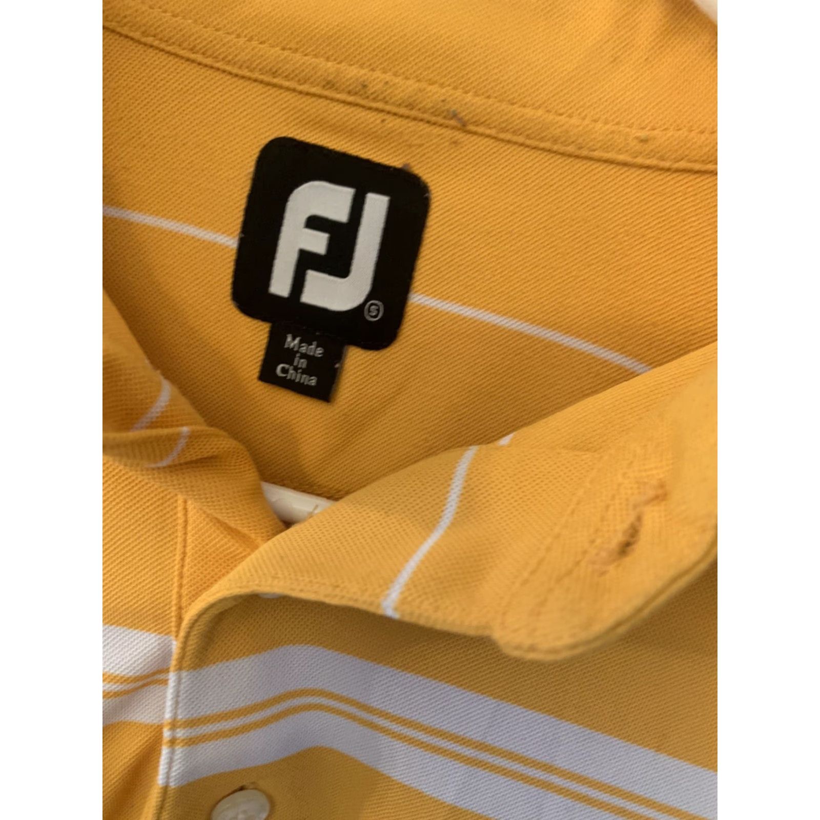 Footjoy FootJoy Polo Shirt Mens Sz S Orange Striped Short Sleeve Collared Button Neckline Polo Golf Casual Size US S / EU 44-46 / 1 - 2 Thumbnail