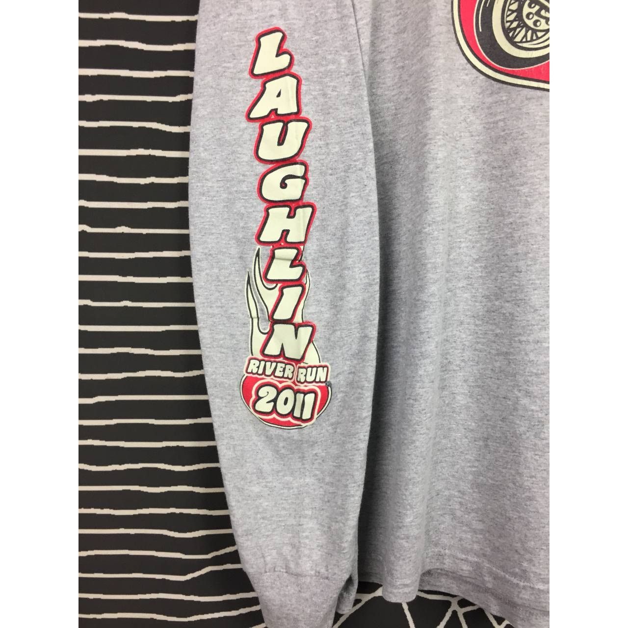 Fruit Of The Loom × Vintage Laughlin River Run 2011 29th Annual Motorcycle Rally Tee Size US XL / EU 56 / 4 - 14 Thumbnail