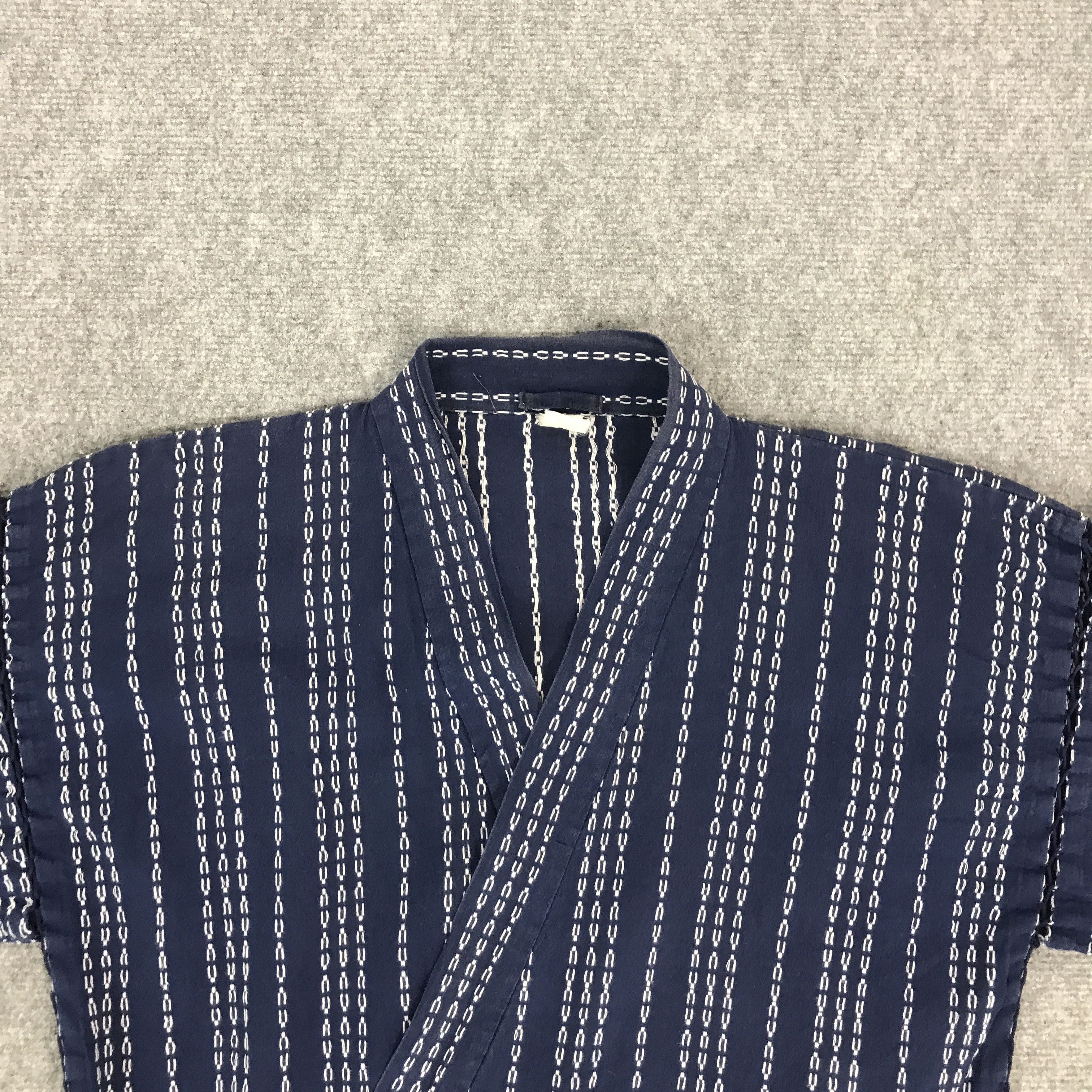 Japanese Brand STRIPED DESIGN JAPANESE KIMONO JACKET Size US L / EU 52-54 / 3 - 3 Thumbnail
