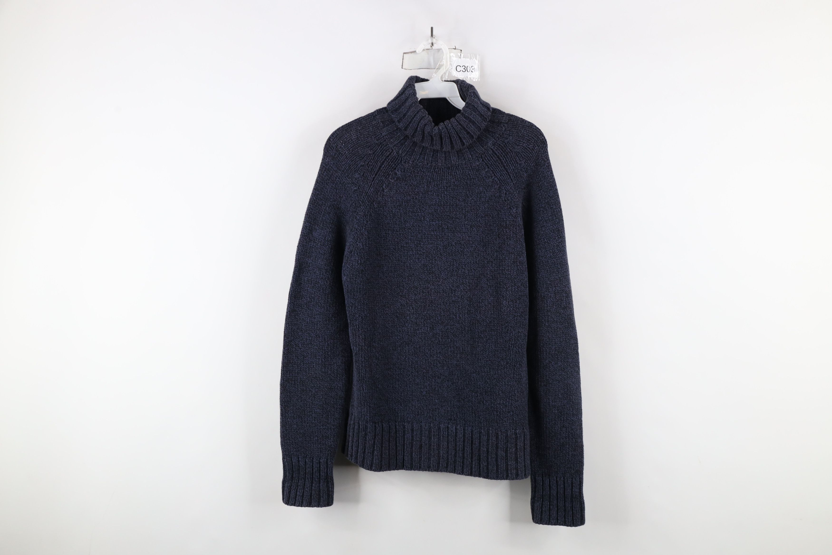 Gap × Vintage Vintage Y2K Gap Stretch Ribbed Knit Turtleneck Sweater Size L / US 10 / IT 46 - 1 Thumbnail