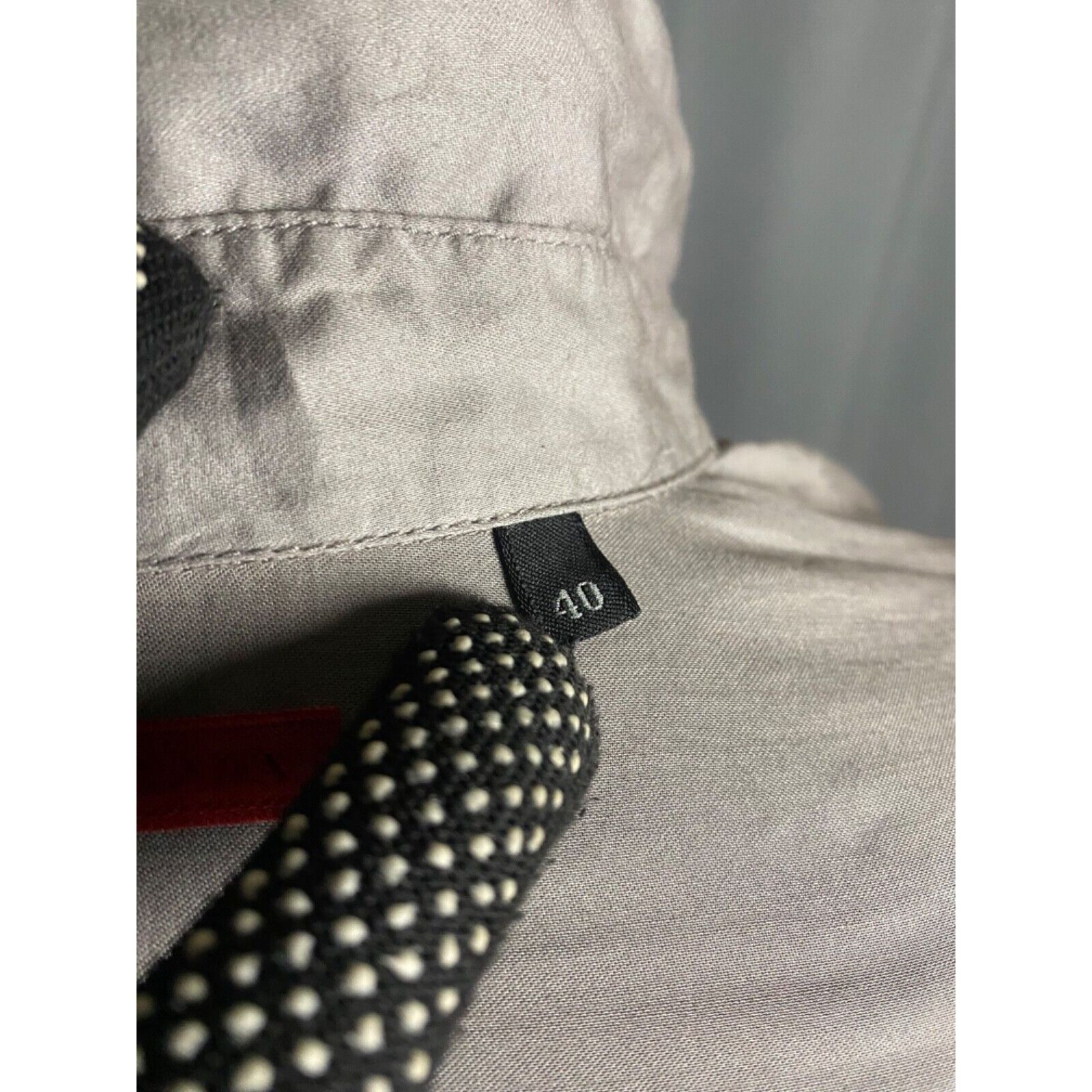 Prada Men's Khaki Gray Longsleeve Shirt Size 40