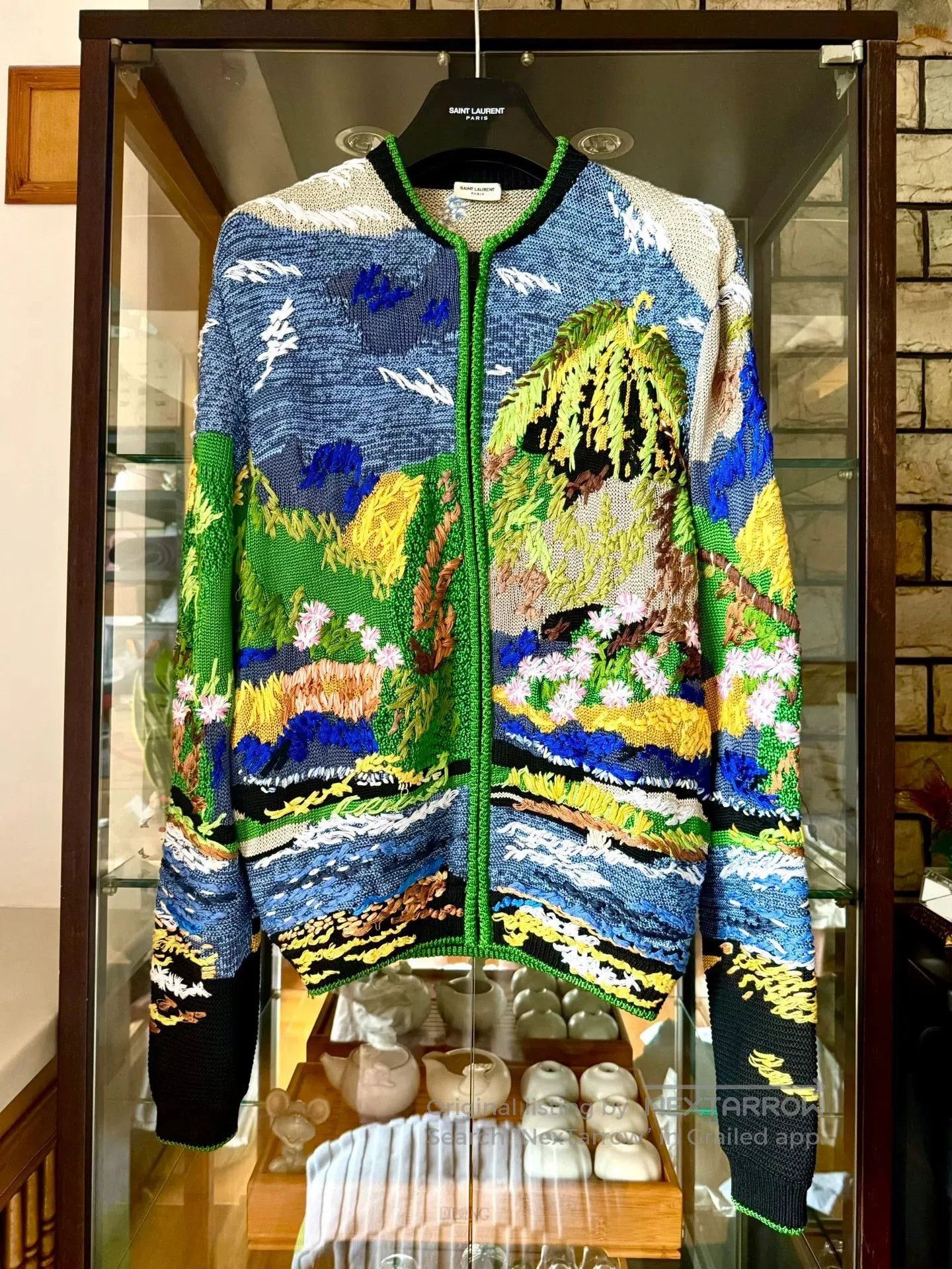 Saint Laurent Paris saint laurent embroidered knit jacket. Size US XS / EU 42 / 0 - 1 Thumbnail