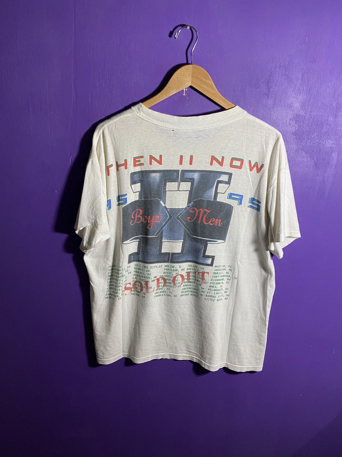 Rap Tees Vintage 1995 Boyz 2 Men then II Now rap tee Size US XL / EU 56 / 4 - 2 Thumbnail