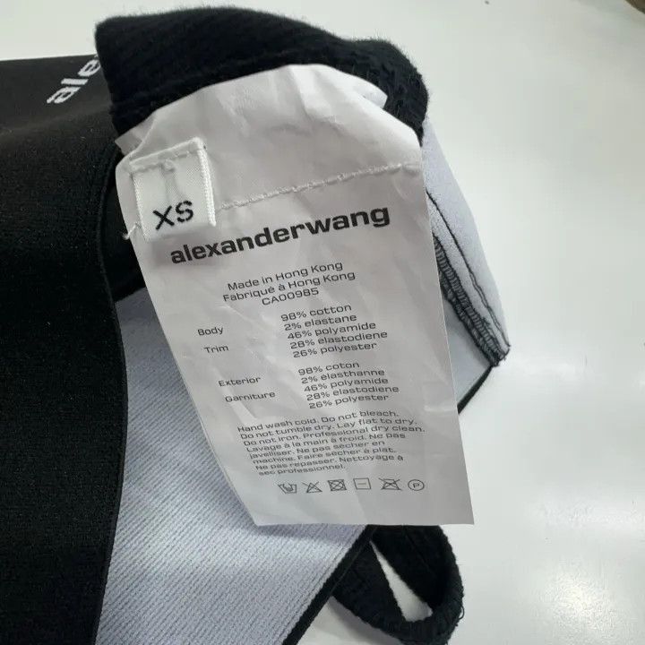 Alexander Wang Alexander Wang Black Logo Sports Bra - Size XS / US 0-2 / IT 36-38 - 3 Thumbnail
