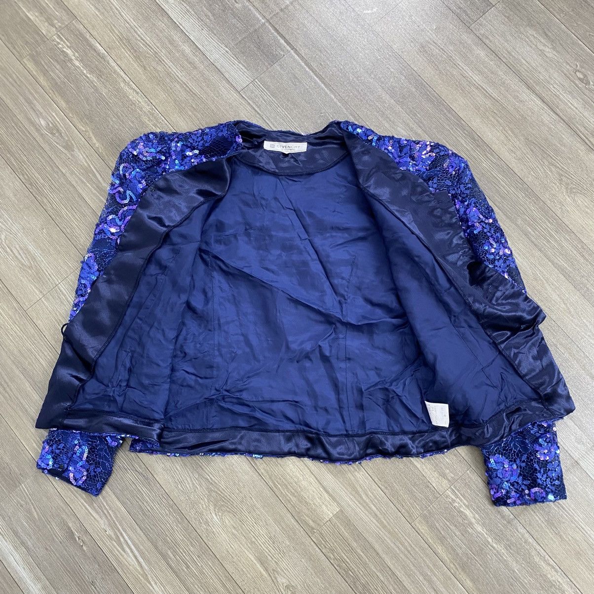 Givenchy 1990s Vintage Givenchy Hi Formal Brocade Beads Womens Blazer Size L / US 10 / IT 46 - 8 Thumbnail