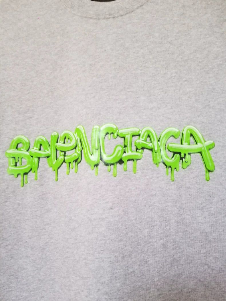 Balenciaga Balenciaga Grey Jelly Label T-Shirt 2505-Nextarrow Size US S / EU 44-46 / 1 - 3 Thumbnail