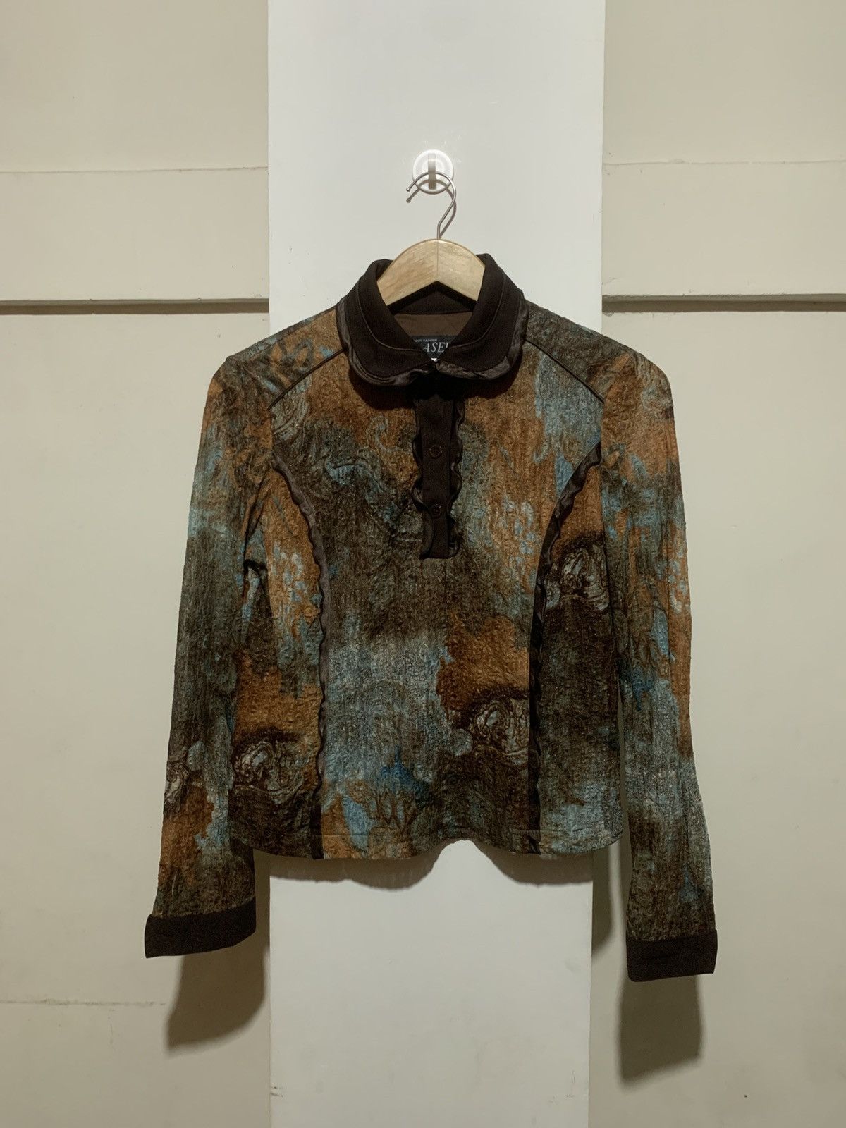 Maison Margiela Japanese Laseine Aop Maison Margiela Style Longsleeve Tee Size M / US 6-8 / IT 42-44 - 1 Thumbnail