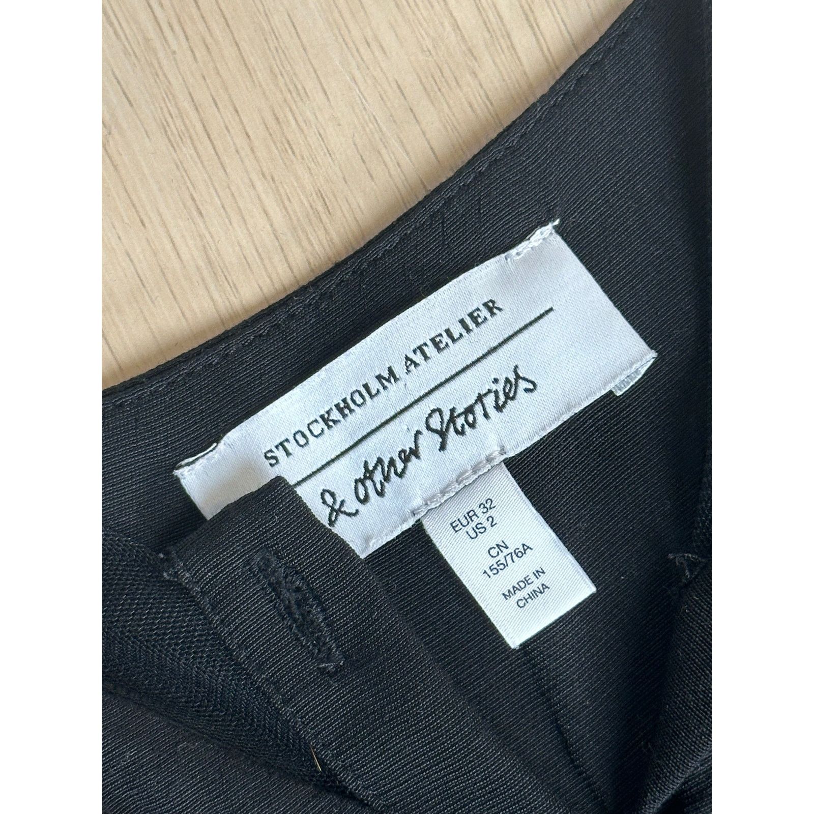 & Other Stories & Other Stories Black Midi Dress Size 2 Size XS / US 0-2 / IT 36-38 - 3 Thumbnail