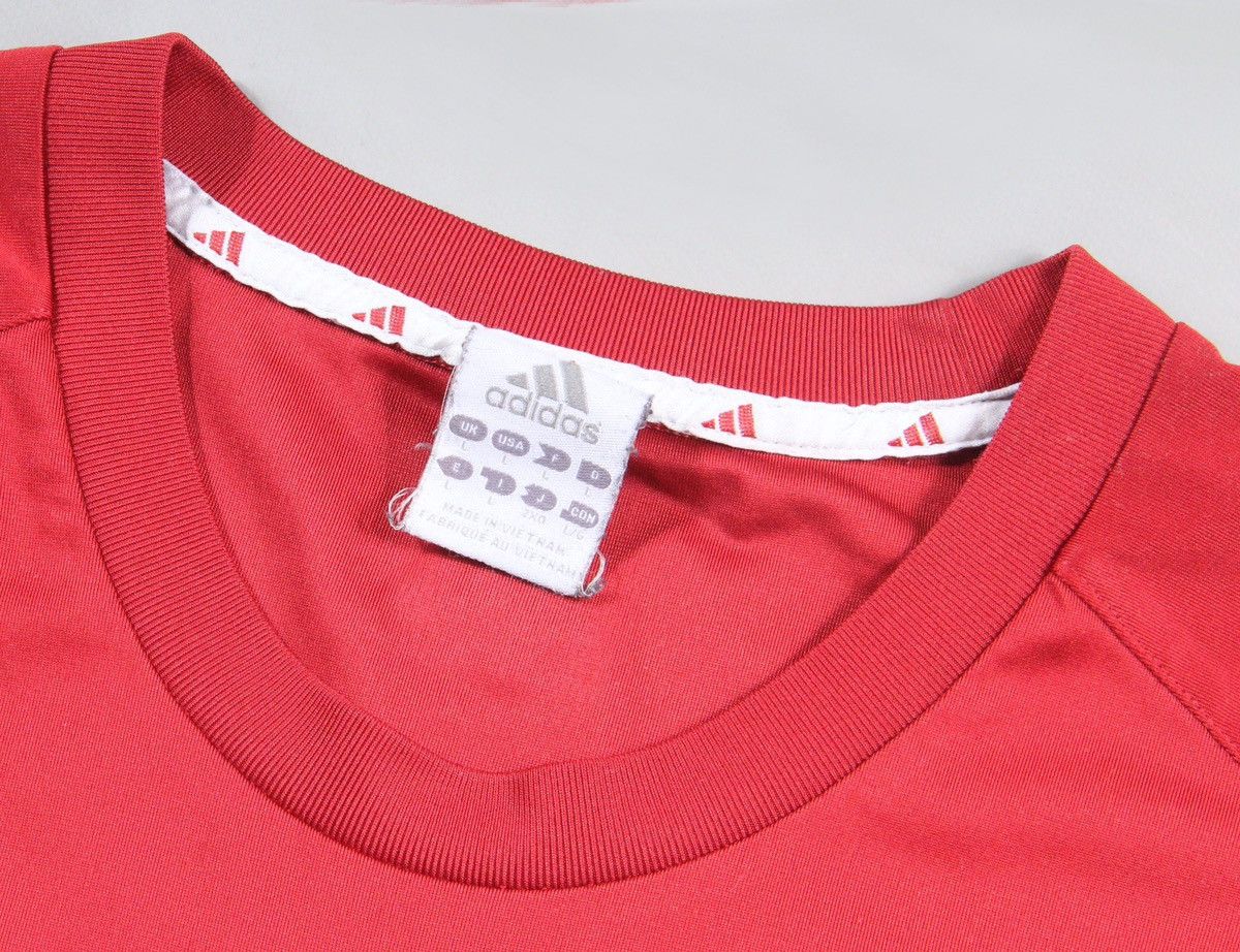Adidas Adidas Vintage Shirt Tee Soccer Football Red Retro 90s L Size US L / EU 52-54 / 3 - 4 Thumbnail