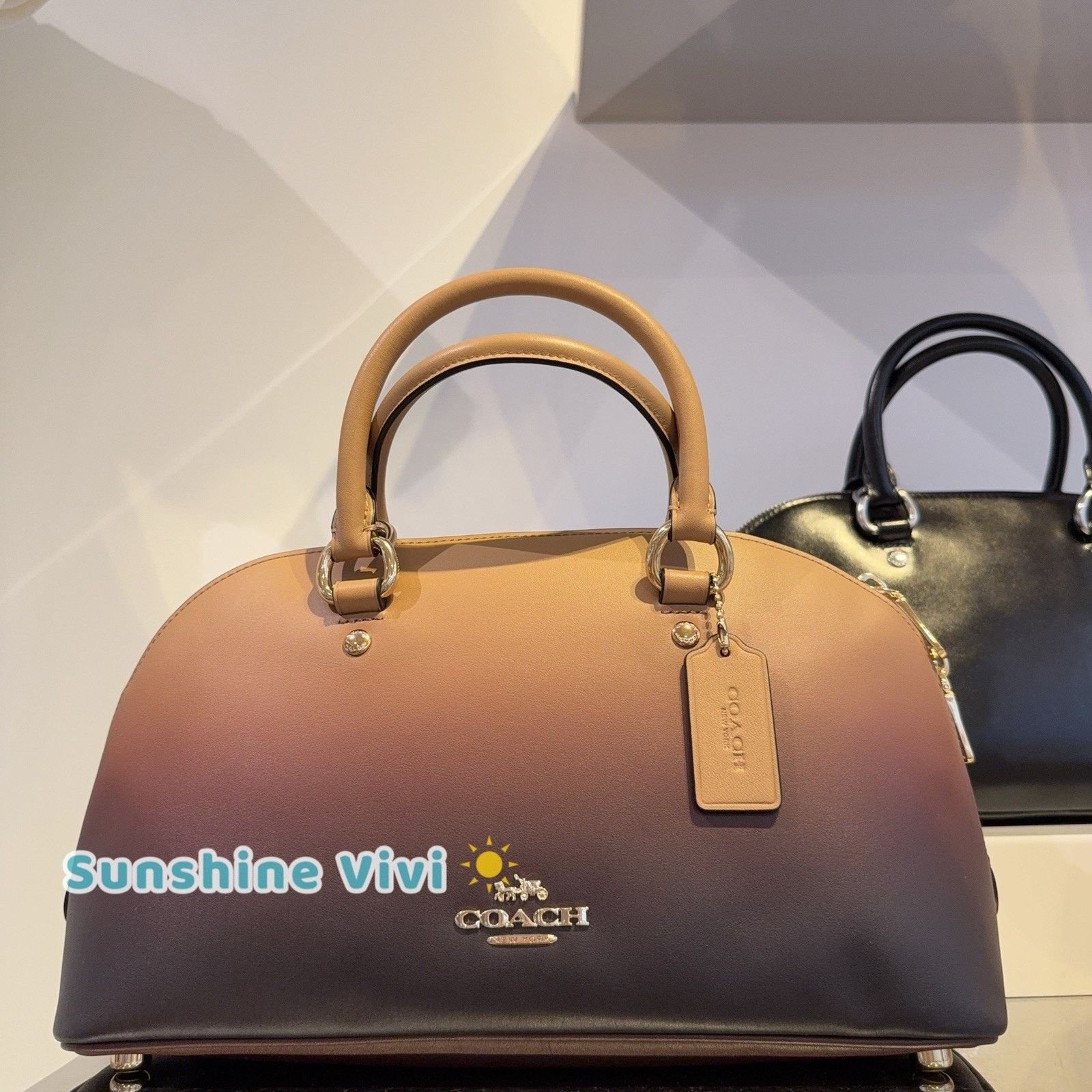 Coach NWT Coach Lara Satchel Bag Latte CDY28 Digitally leather Size ONE SIZE - 1 Thumbnail