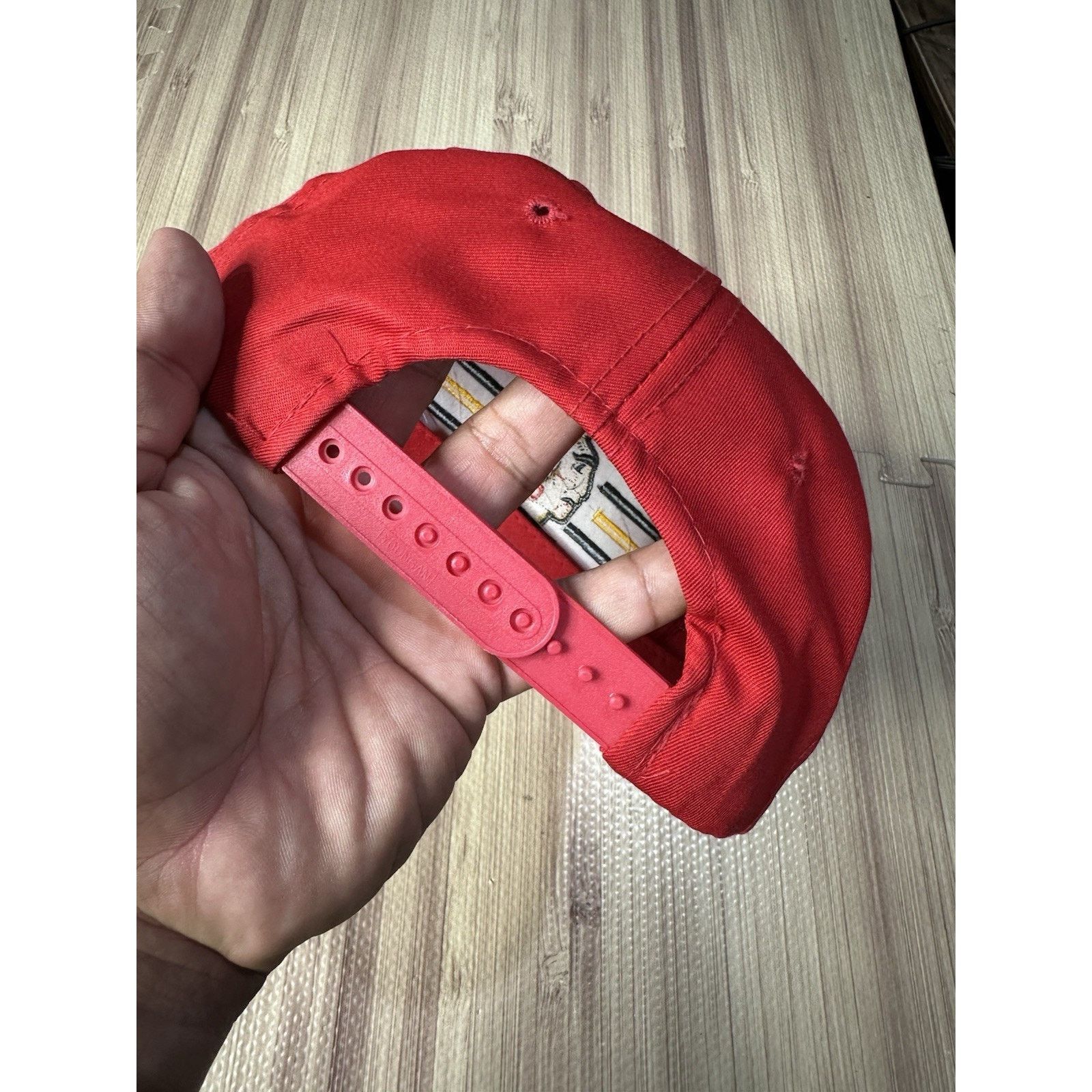 & Other Stories Vintage Chicago Blackhawks Red Snapback Hat Young An Size ONE SIZE - 3 Thumbnail