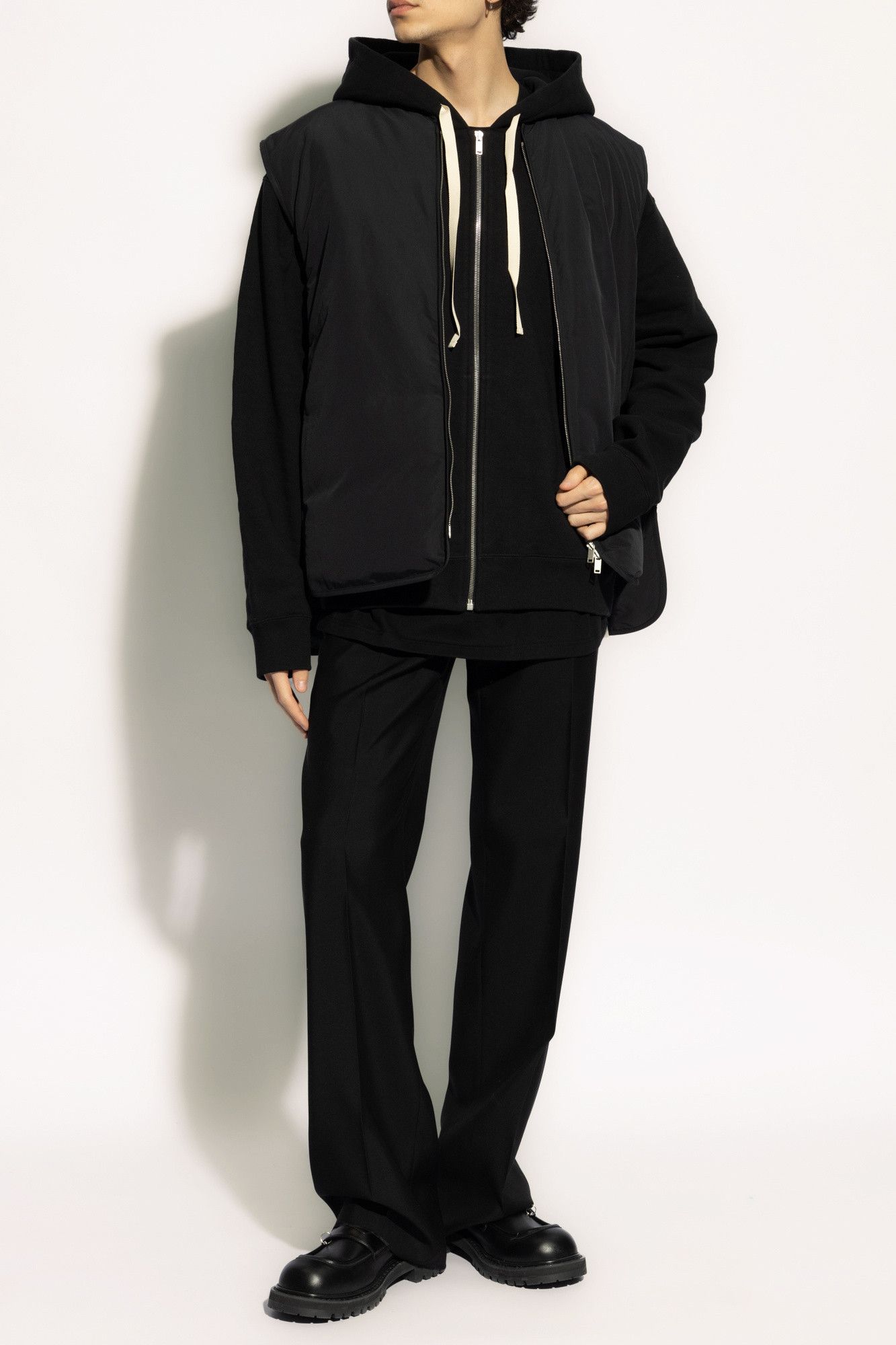 Jil Sander o1s22i1n1024 Foldable Padded Vest in Black Size US M / EU 48-50 / 2 - 2 Thumbnail