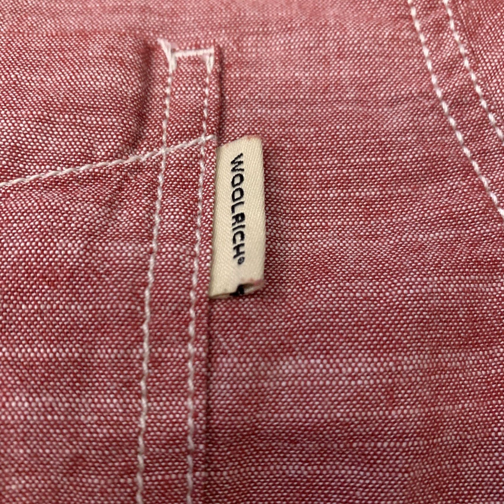 Vintage Woolrich Button-Up Shirt Mens Short Sleeve XL Red 100% Cotton Casual Outdoor Classic Size US XL / EU 56 / 4 - 3 Thumbnail