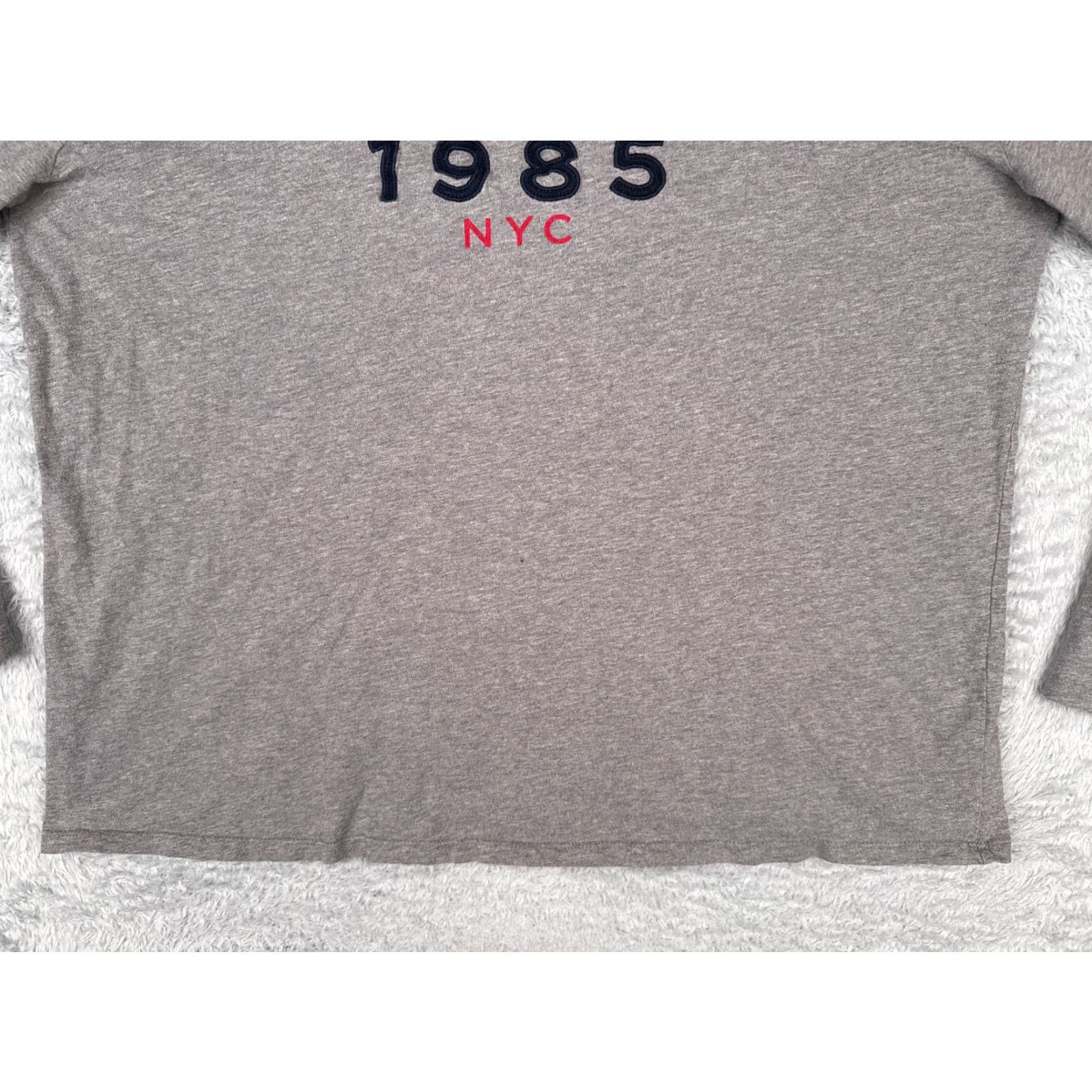 Tommy Hilfiger Tommy Hilfiger Shirt Adult 2XL XXL Gray Long Sleeve Crew Neck Cotton 1985 NYC Size US XXL / EU 58 / 5 - 5 Thumbnail