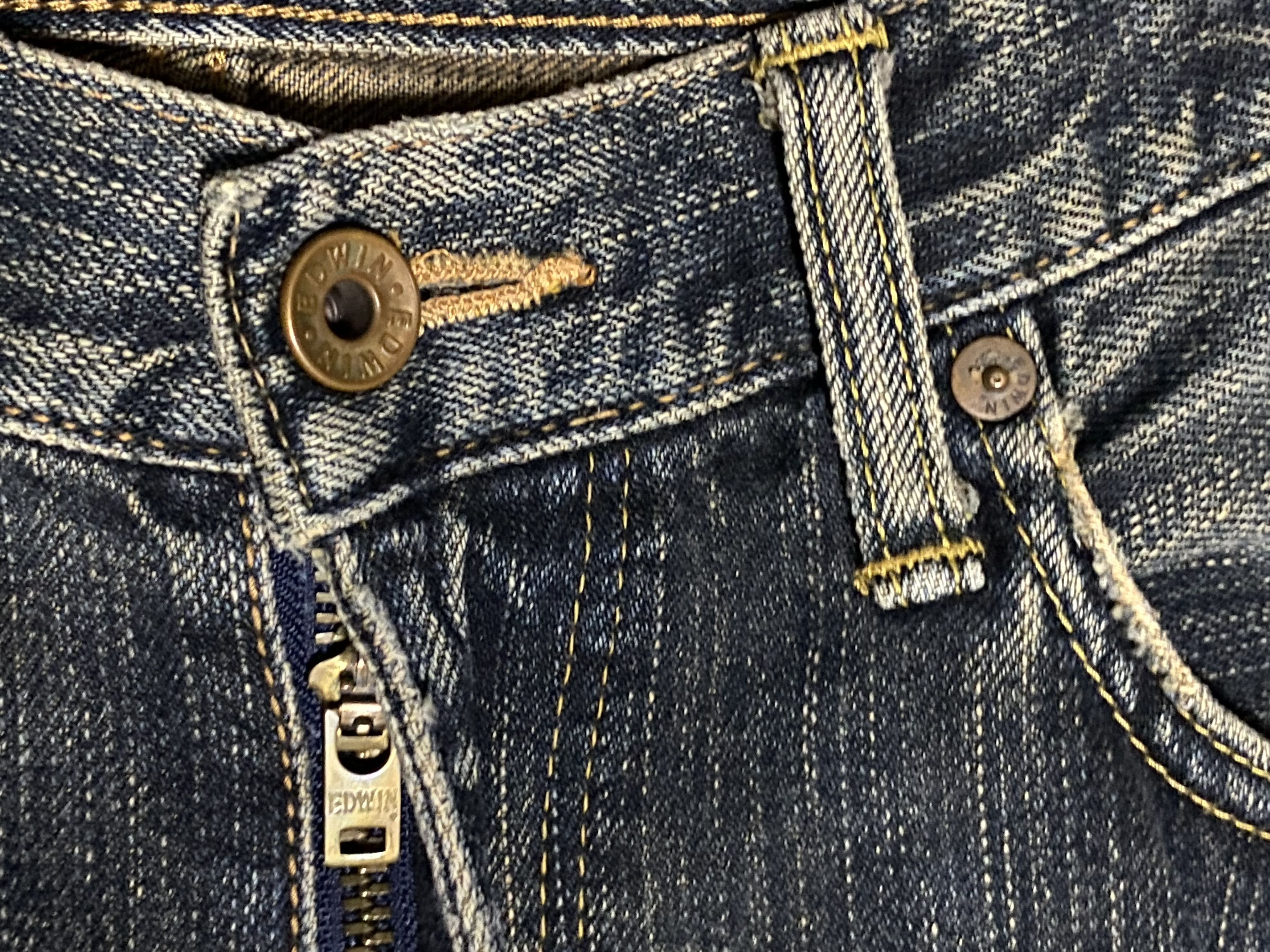 Edwin Vintage Edwin 505zx Mud Wash Selvedge Distressed Jeans Size US 32 / EU 48 - 15 Thumbnail