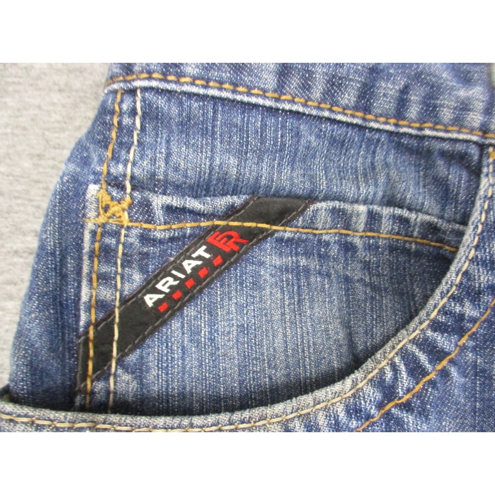 Ariat Ariat M4 FR Jeans 42x31 Denim Boot Work Cowboy Relaxed Flame-Resistant Jeans Mens 42 Blue Cowboy 90s? Size US 42 / EU 58 - 4 Thumbnail