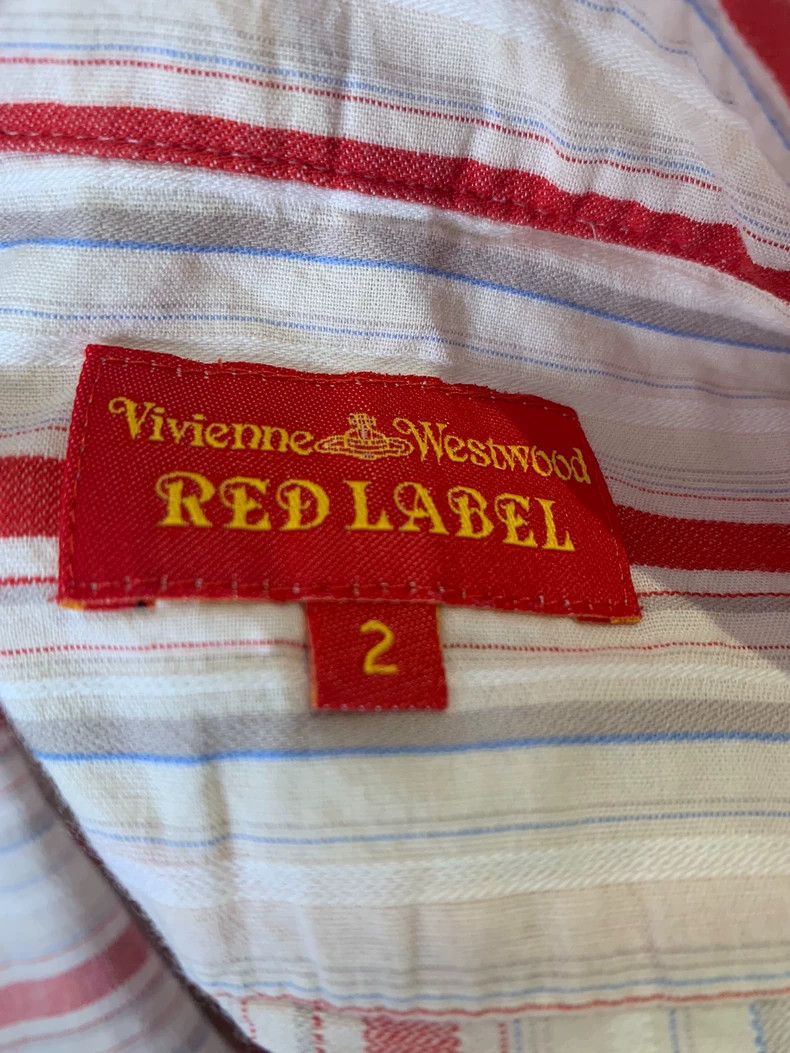 Vivienne Westwood Vivienne Westwood size2 Red striped shirt Size M / US 6-8 / IT 42-44 - 6 Thumbnail