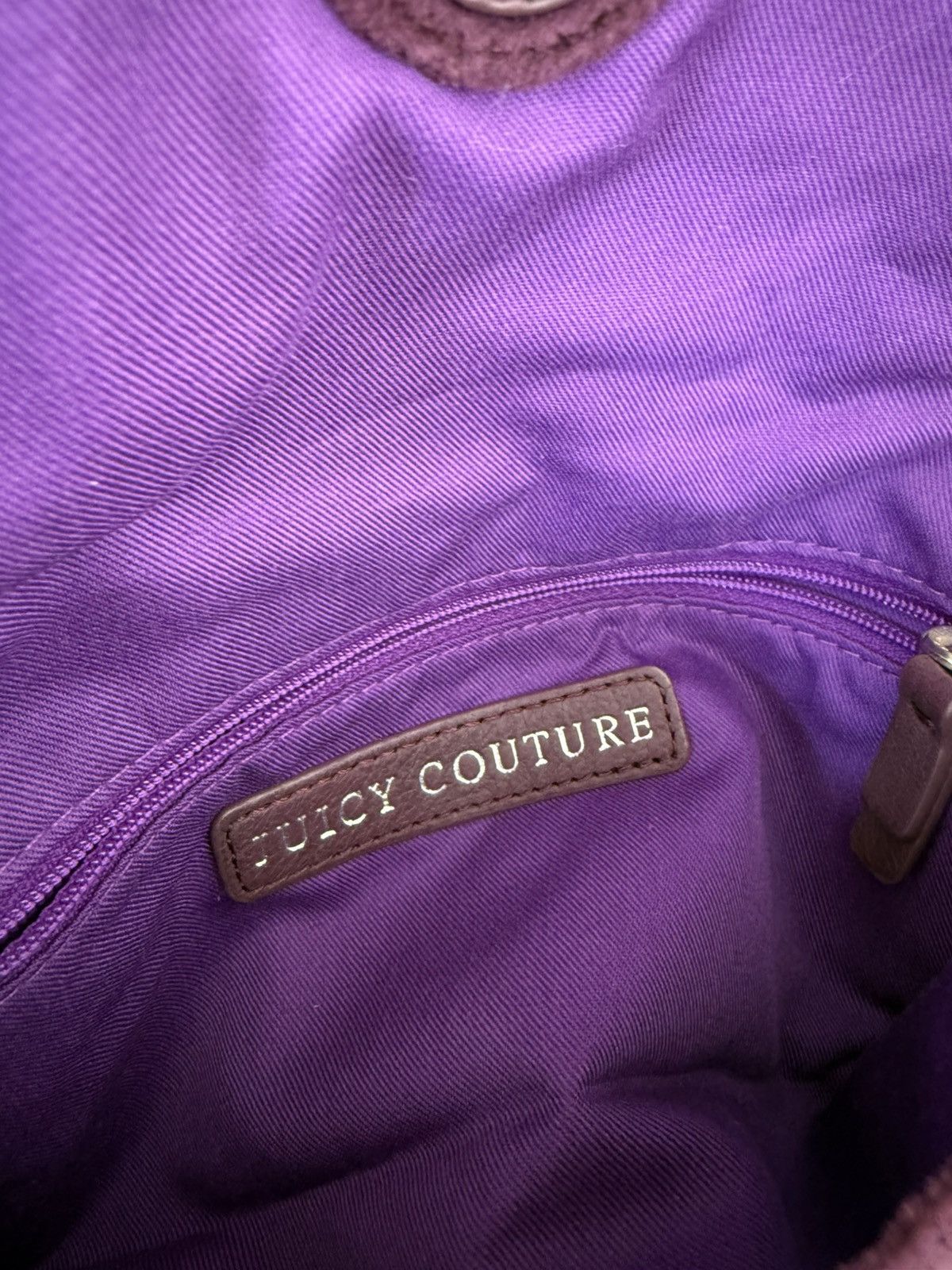 Juicy Couture Juicy couture vintage velour purple and silver clutch purse Size ONE SIZE - 3 Thumbnail