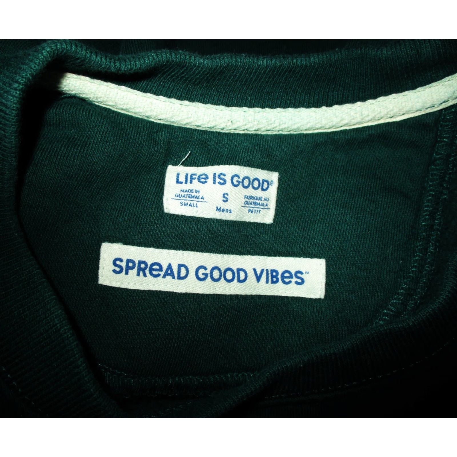 Life is Good LIFE is GOOD Men's Sweatshirt Shirt Jersey Crew Neck Green Long Sleeve Size S - Pullover, Regular Fit, 100% Cotton, All Seasons Size US S / EU 44-46 / 1 - 6 Thumbnail
