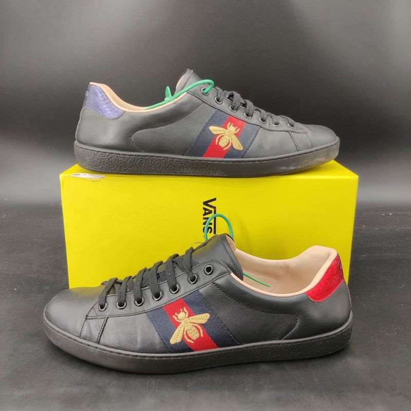 Gucci Gucci ACE Black Stylish Sneakers for Men - Size US 10.5 / EU 43-44 - 8 Thumbnail