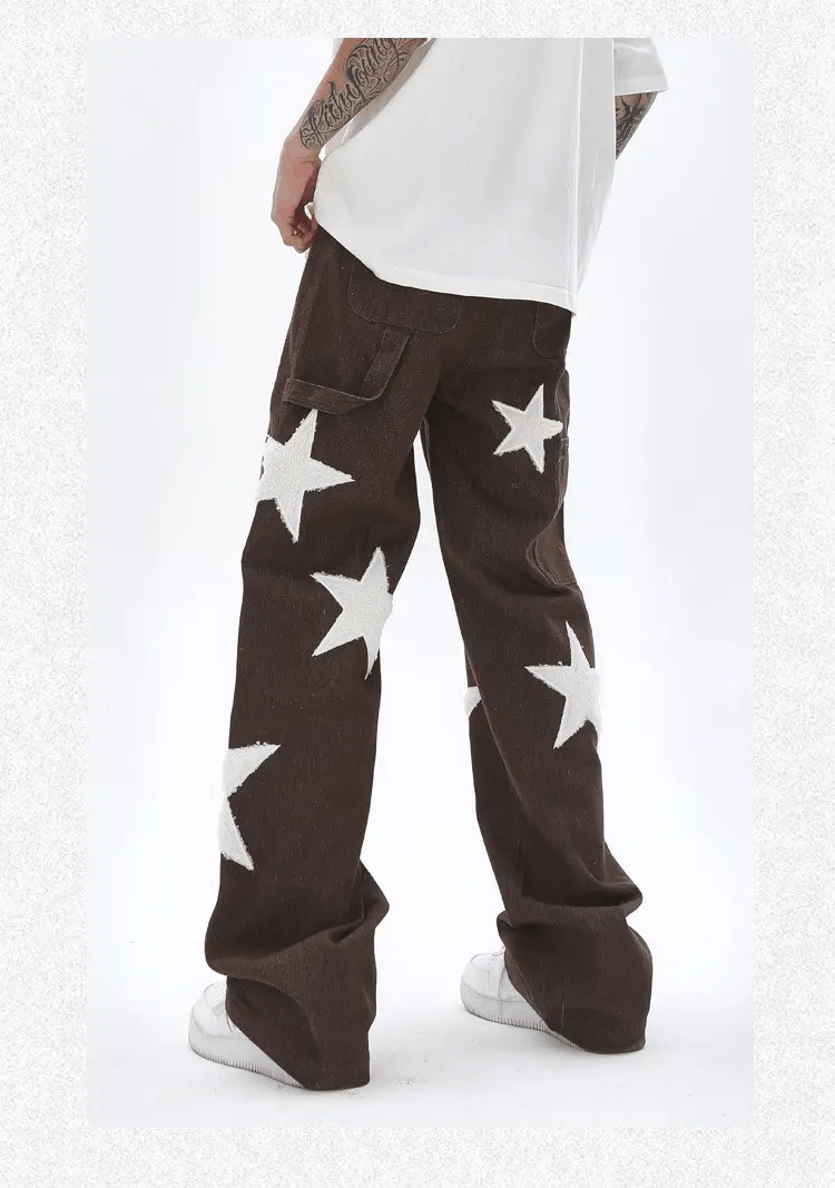 Japanese Brand × Vintage Avant garde y2k star pants Size US 32 / EU 48 - 3 Thumbnail