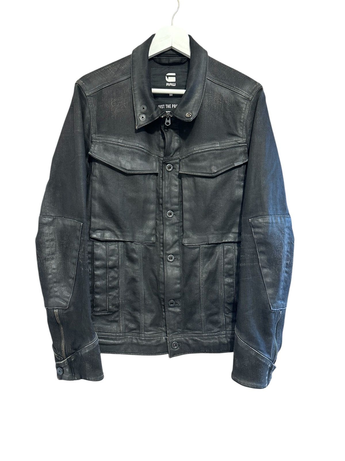 G-Star × Japanese Brand Rare faded archive Vodan 3D slim pockets avant garde jacket Size US M / EU 48-50 / 2 - 4 Thumbnail