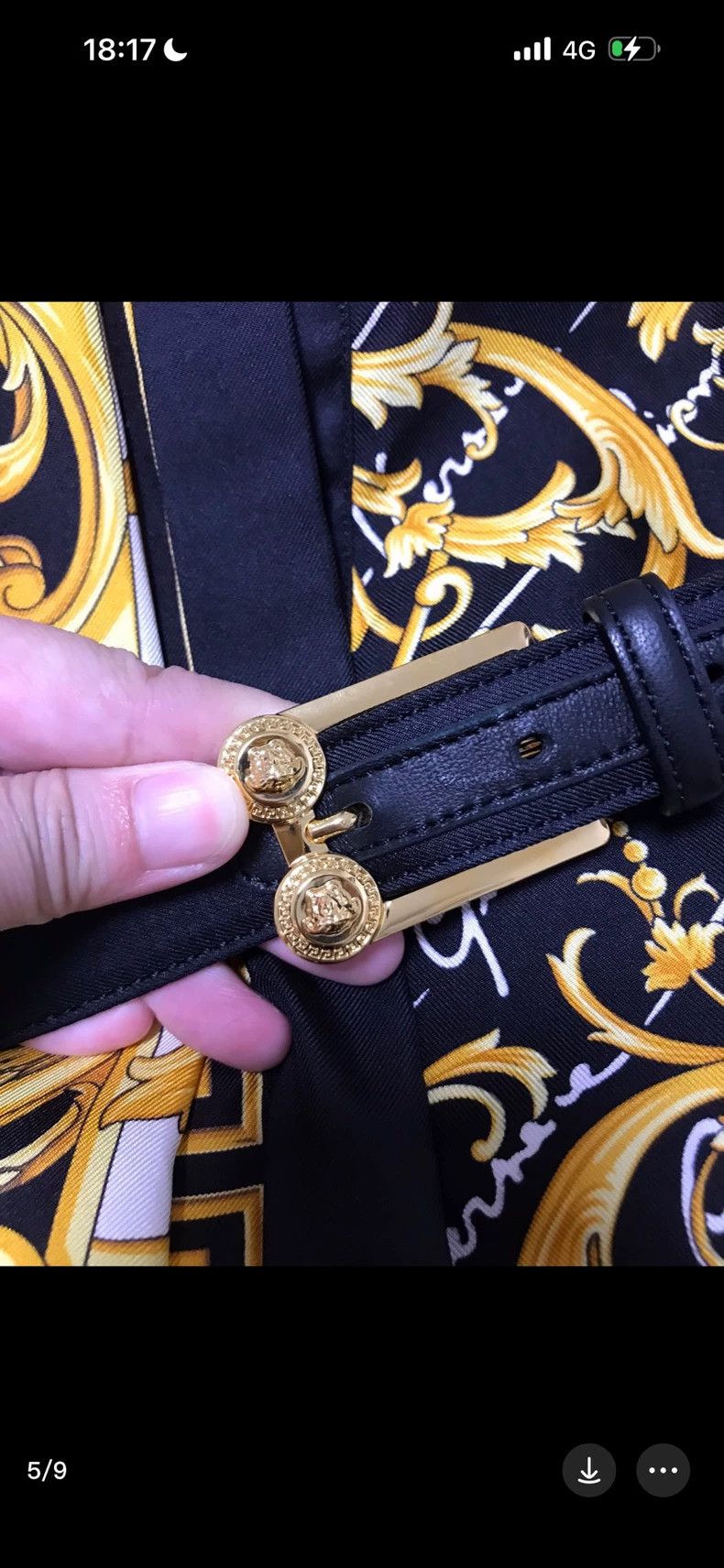 Versace Versace Baroque shirt-style dress Size M / US 6-8 / IT 42-44 - 3 Thumbnail