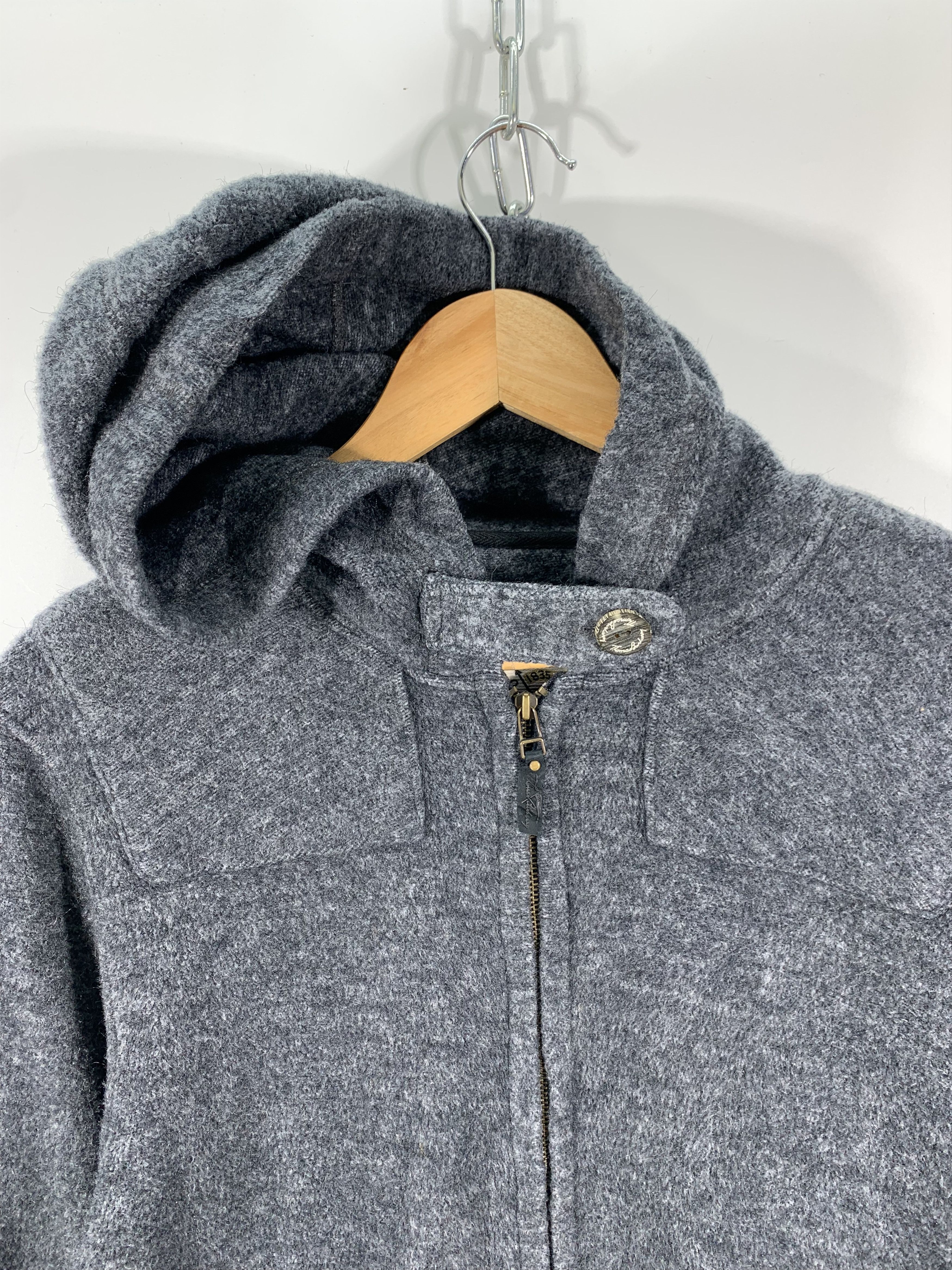 Burberry × Vintage Vintage Thomas Burberry Fleece Hoodie Zipped Size US S / EU 44-46 / 1 - 3 Thumbnail